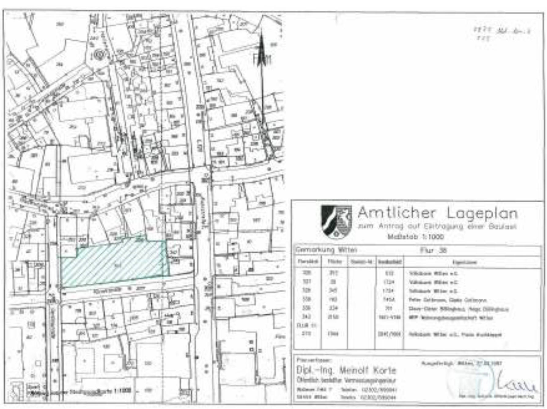 nordrheinwestpfalen 0007K0012-2023 Körnerstraße/Gerichtsstraße, 58452 Witten, Mitte