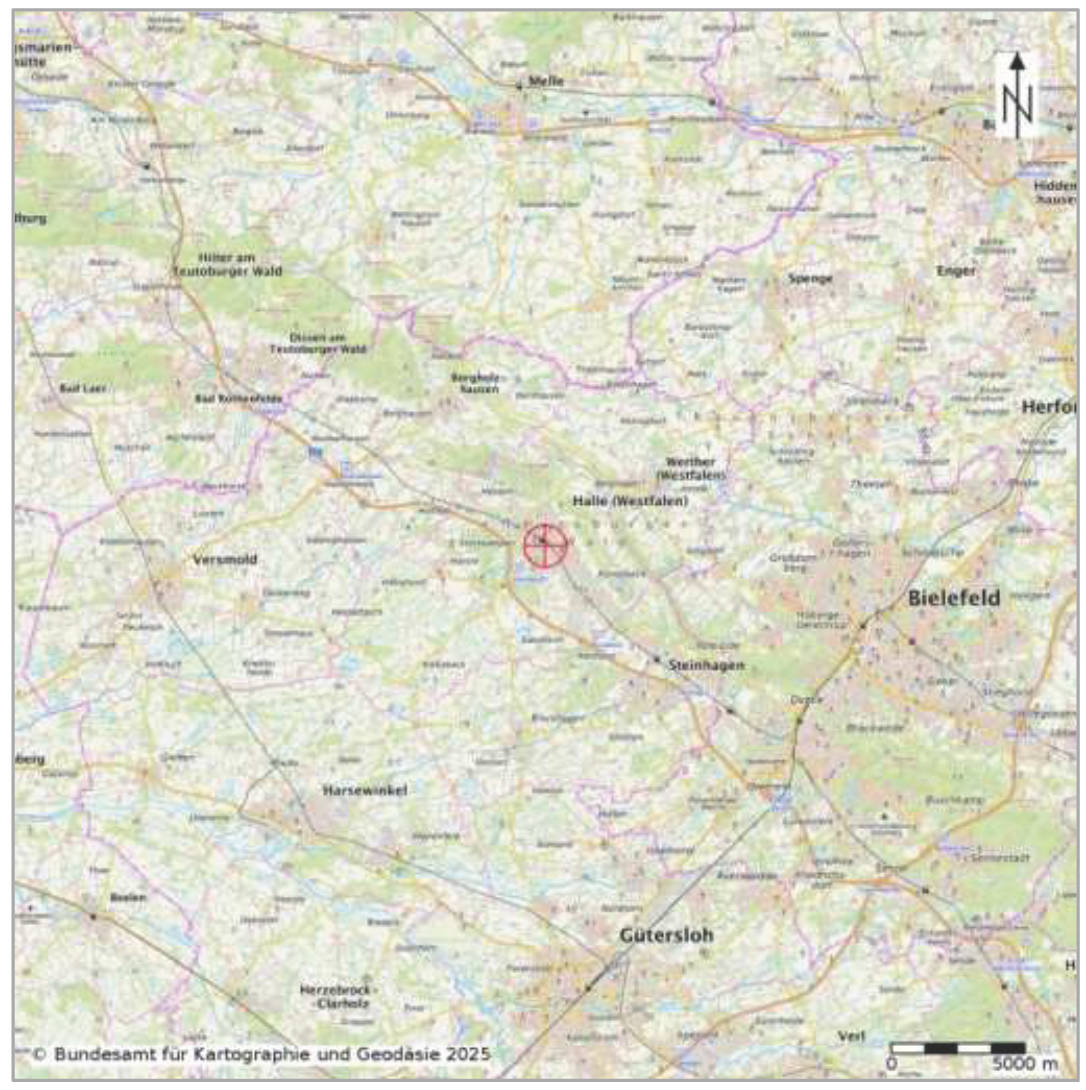 nordrheinwestpfalen 0010 K 0001/2025 Hartmanns Wäldchen 9, 33790 Halle 15