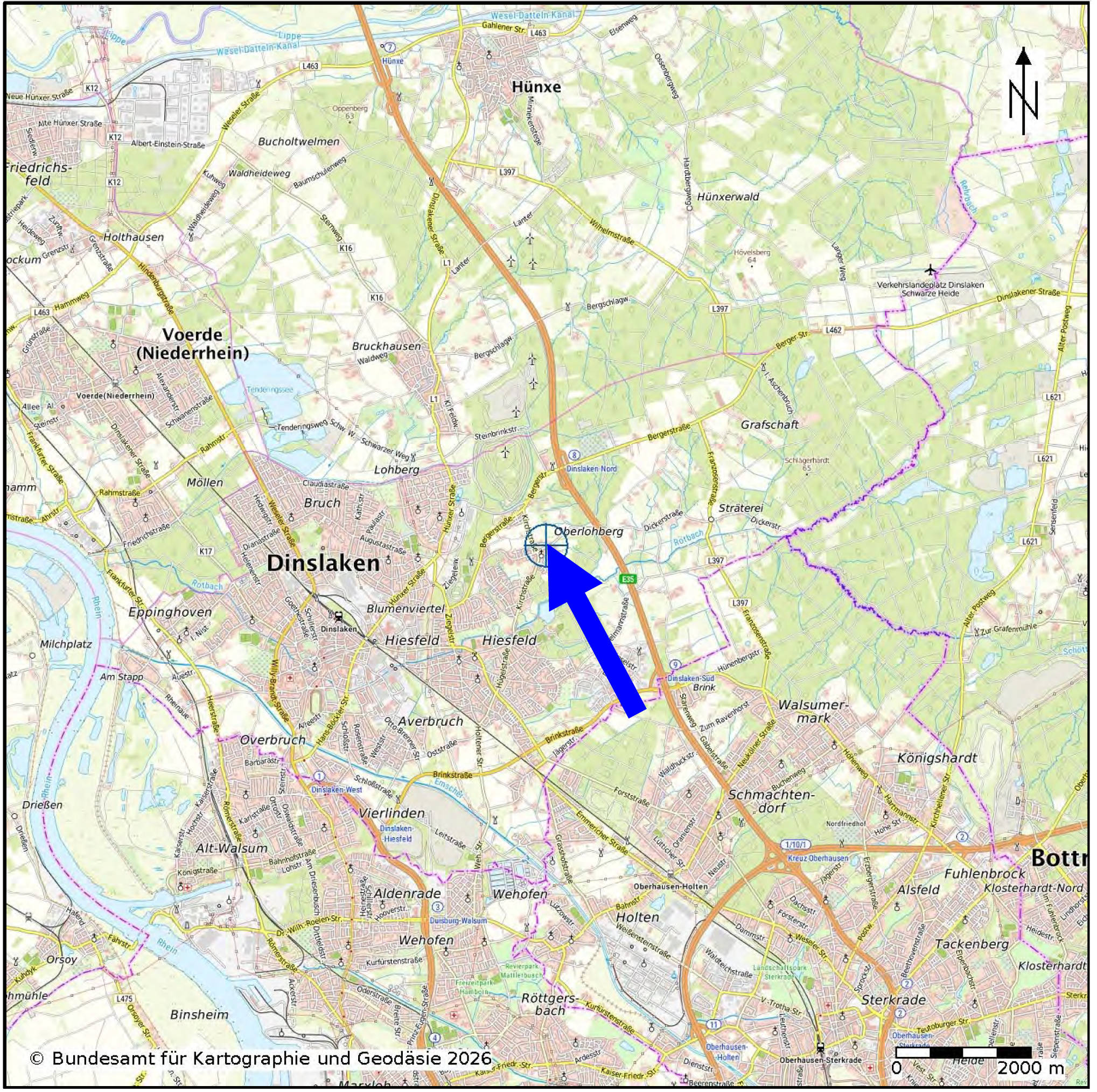 nordrheinwestpfalen 0010 K 0003/2025 Dickerstraße 149, 46539 Dinslaken, Oberlohberg 27