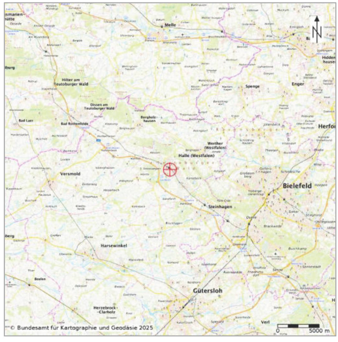 nordrheinwestpfalen 0010 K 0003/2025 Hartmanns Wäldchen 9, 33790 Halle 14
