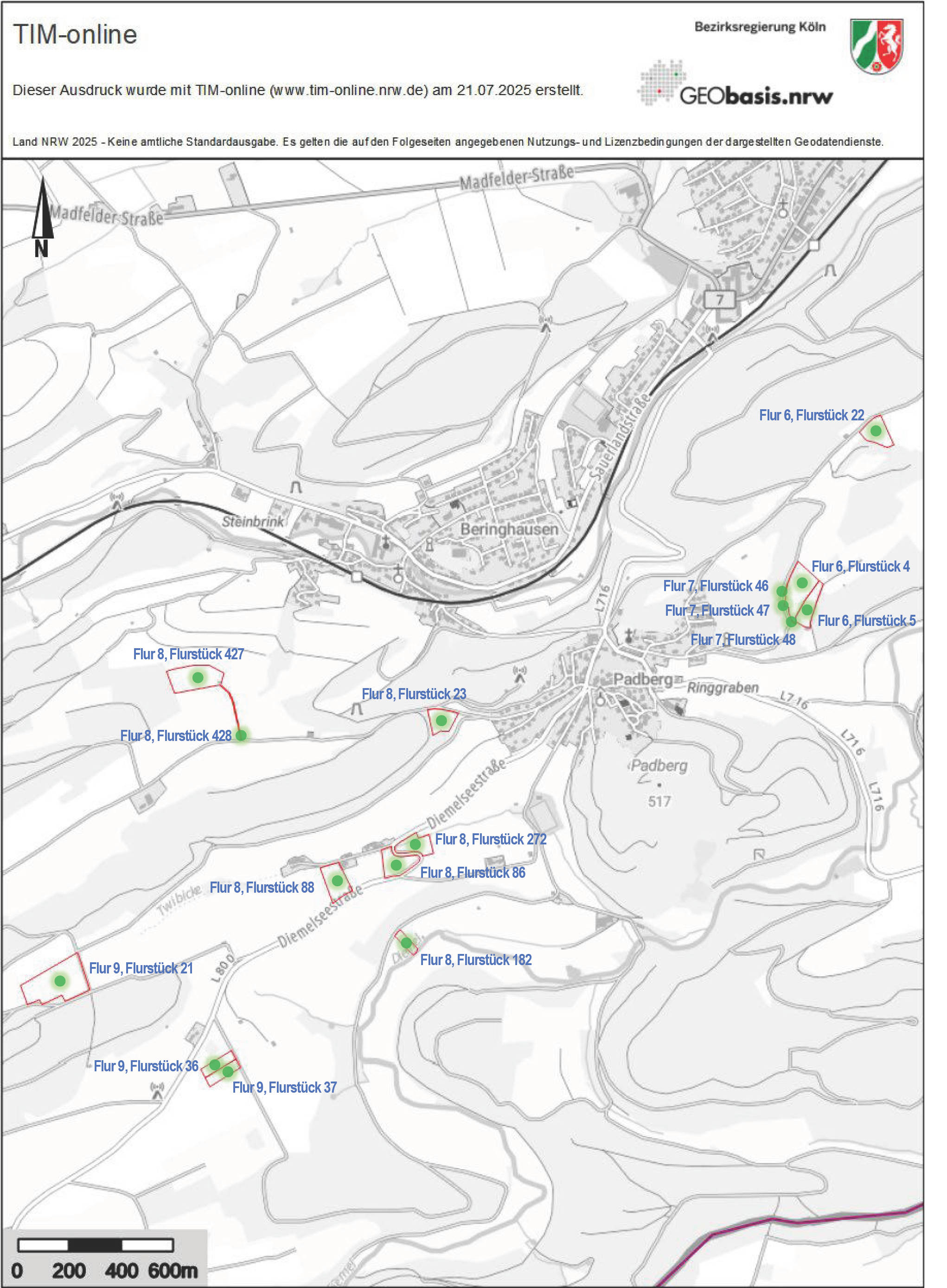 nordrheinwestpfalen 0010 K 0010/2024 siehe amtliche Bekanntmachung, 34431 Marsberg, Padberg und Niedermarsberg 7