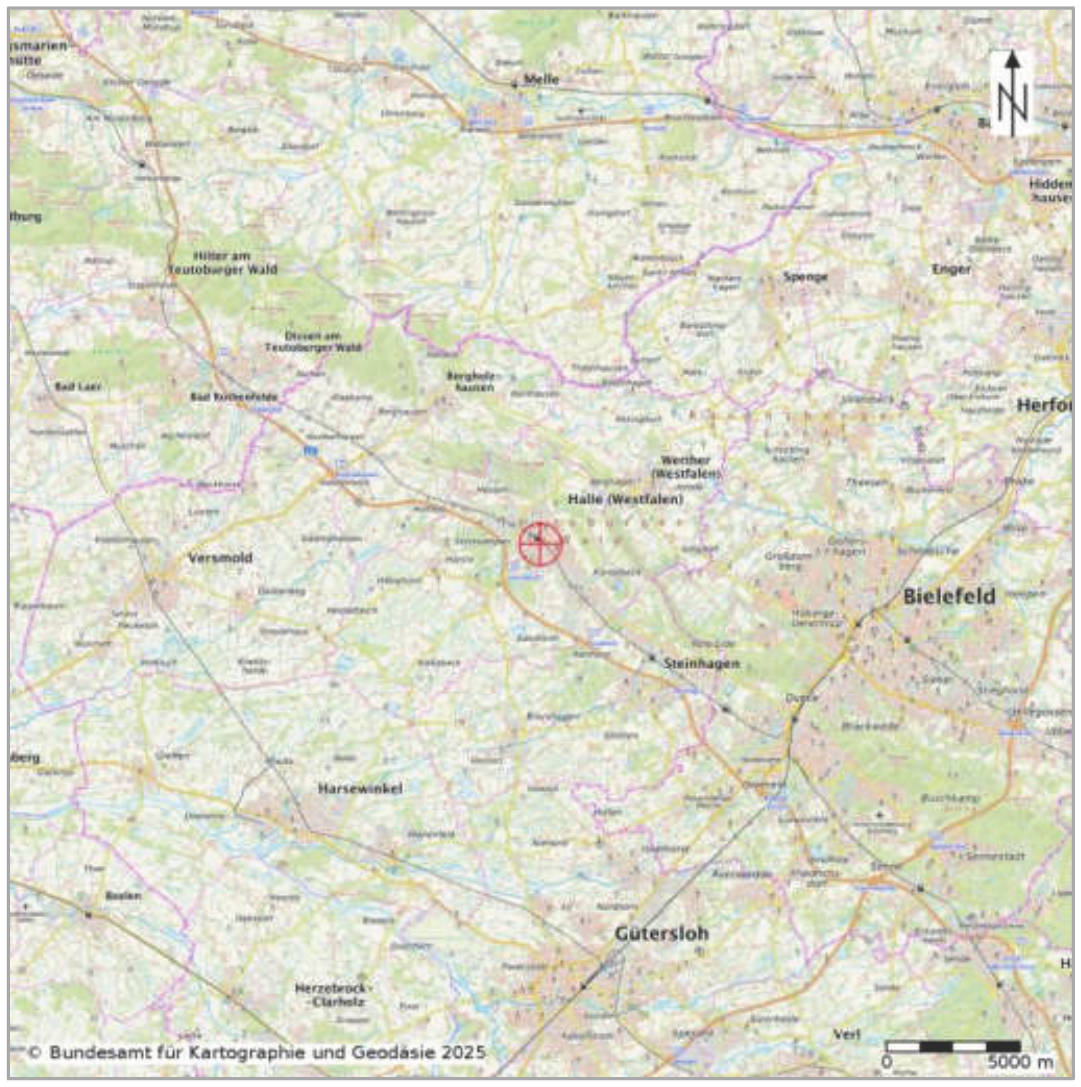 nordrheinwestpfalen 0010 K 0026/2024 Hartmanns Wäldchen 7, 33790 Halle, Halle 17