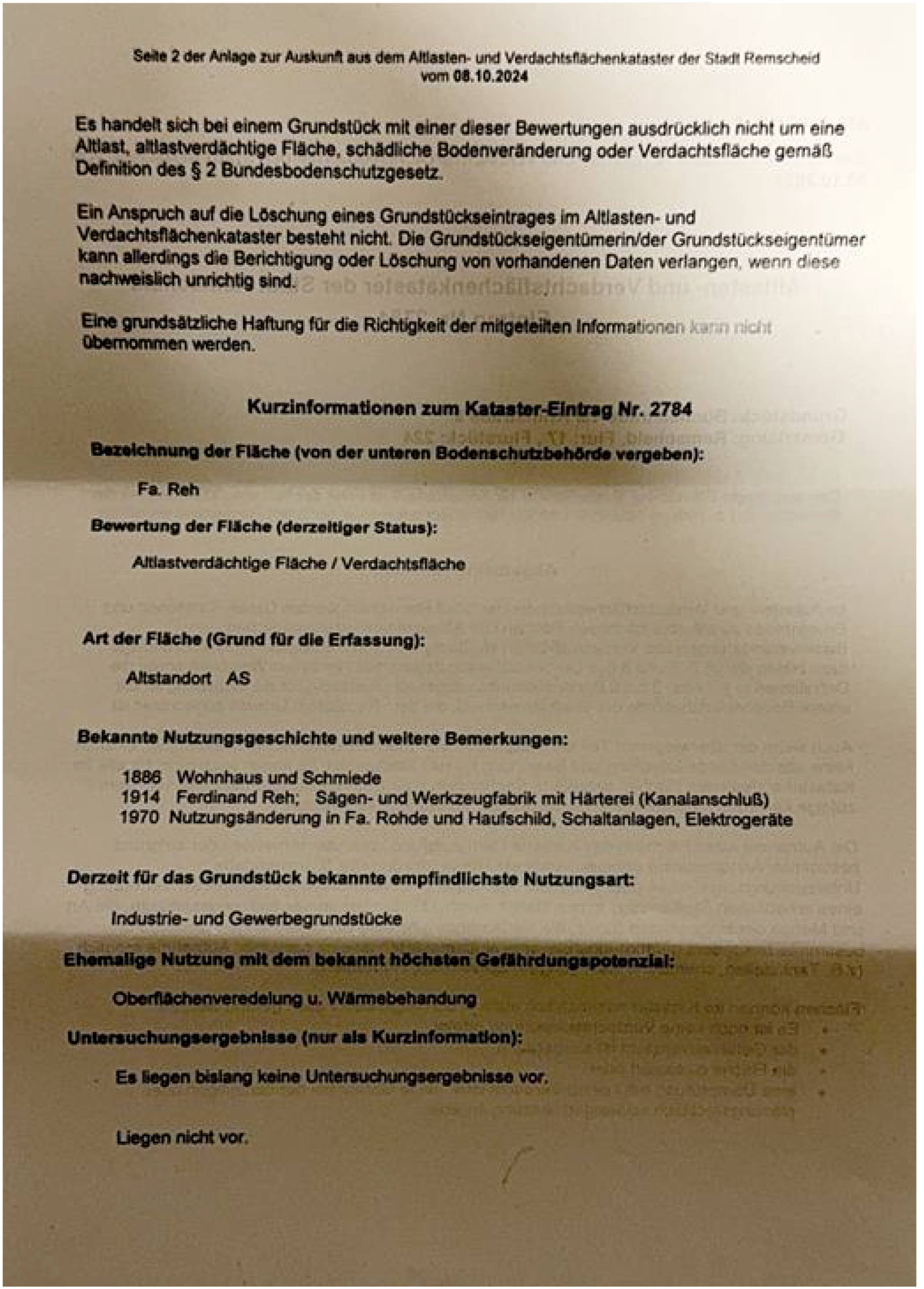 nordrheinwestpfalen 0011 K 0005/2024 Krimstr. 9, 42855 Remscheid 6