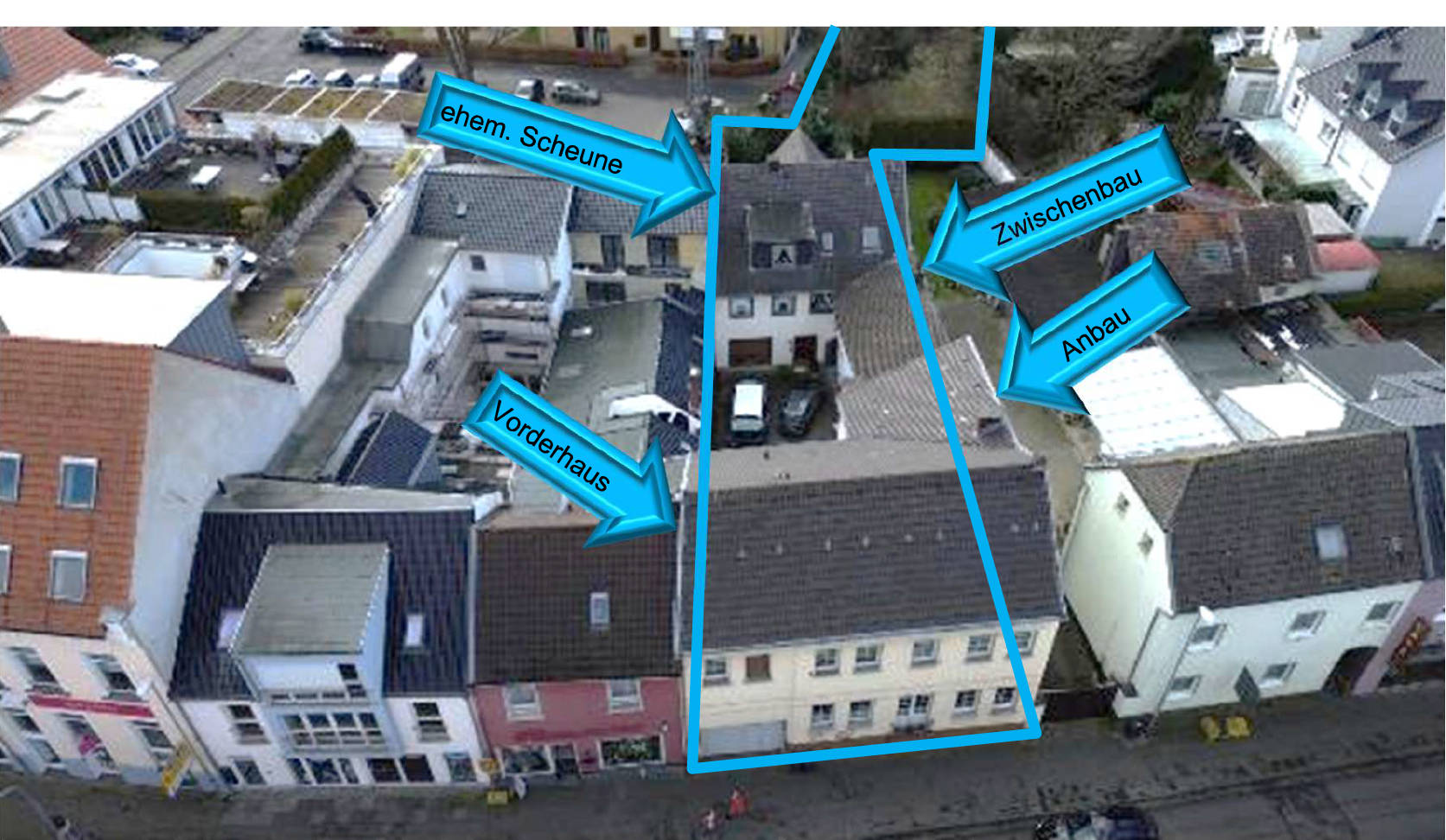 Grundstück mit zwei Häusen, insgesamt 5 Wohneinheiten in Vor dem Voigtstor 10, 53359 Rheinbach - Bild 3