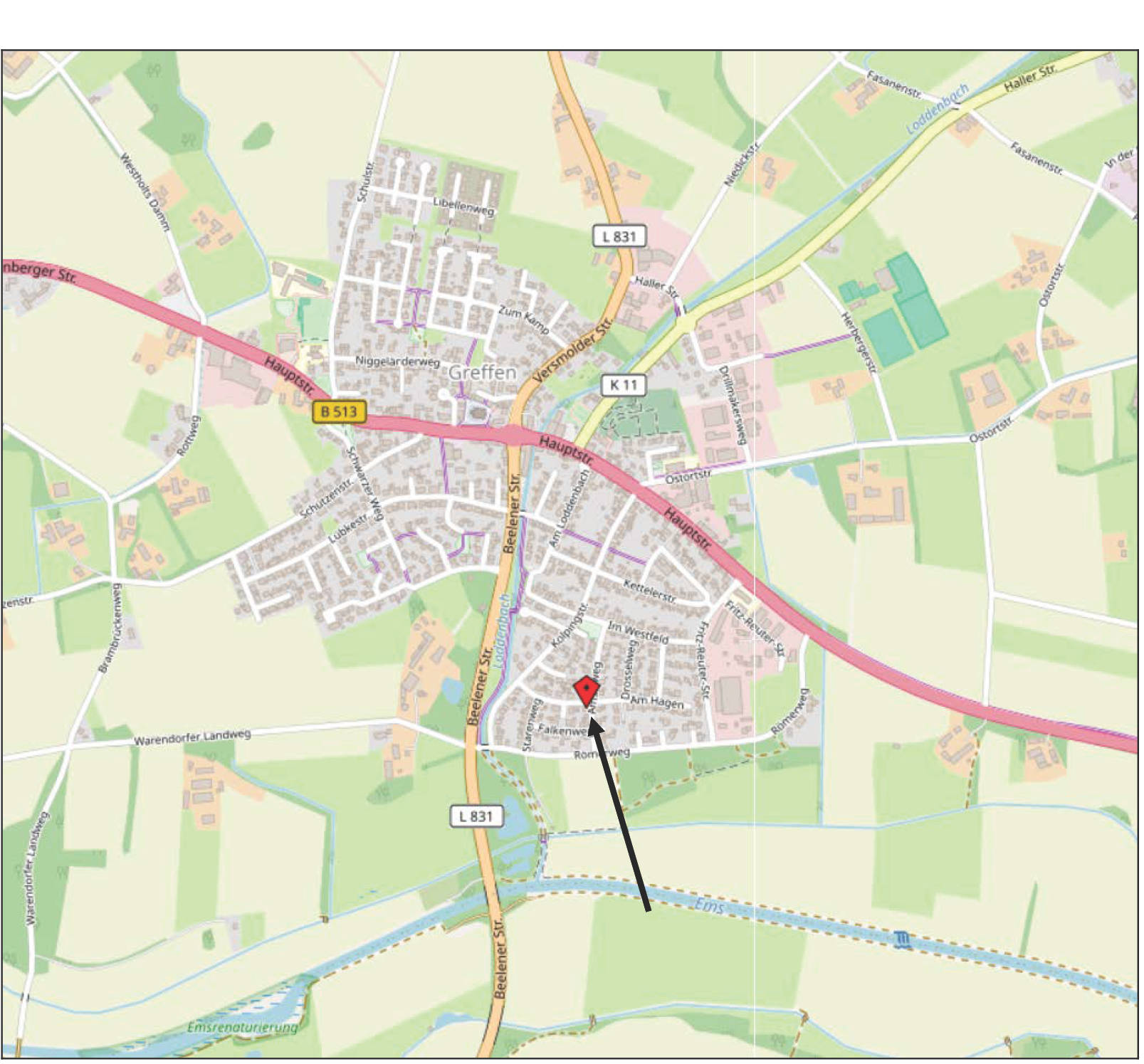 nordrheinwestpfalen 0011 a K 0016/2024 Am Hagen 18, 33428 ;Harsewinkel;Marienfeld, Greffen 8