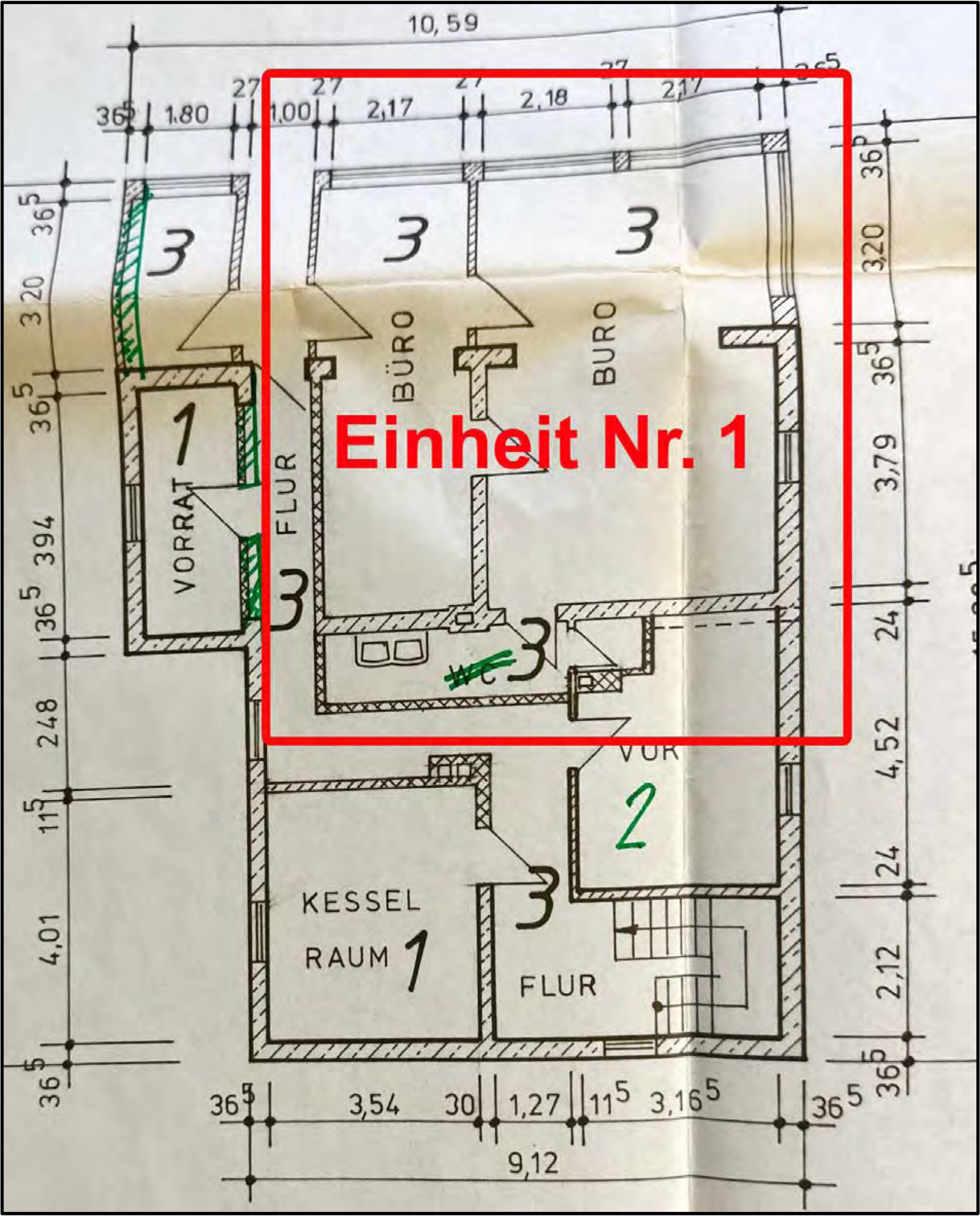 Zweifamilienwohnhaus nebst Anbau (Büro) und zwei PKW-Garagen in Am Halben Mond 12, 46483 Wesel - Bild 5
