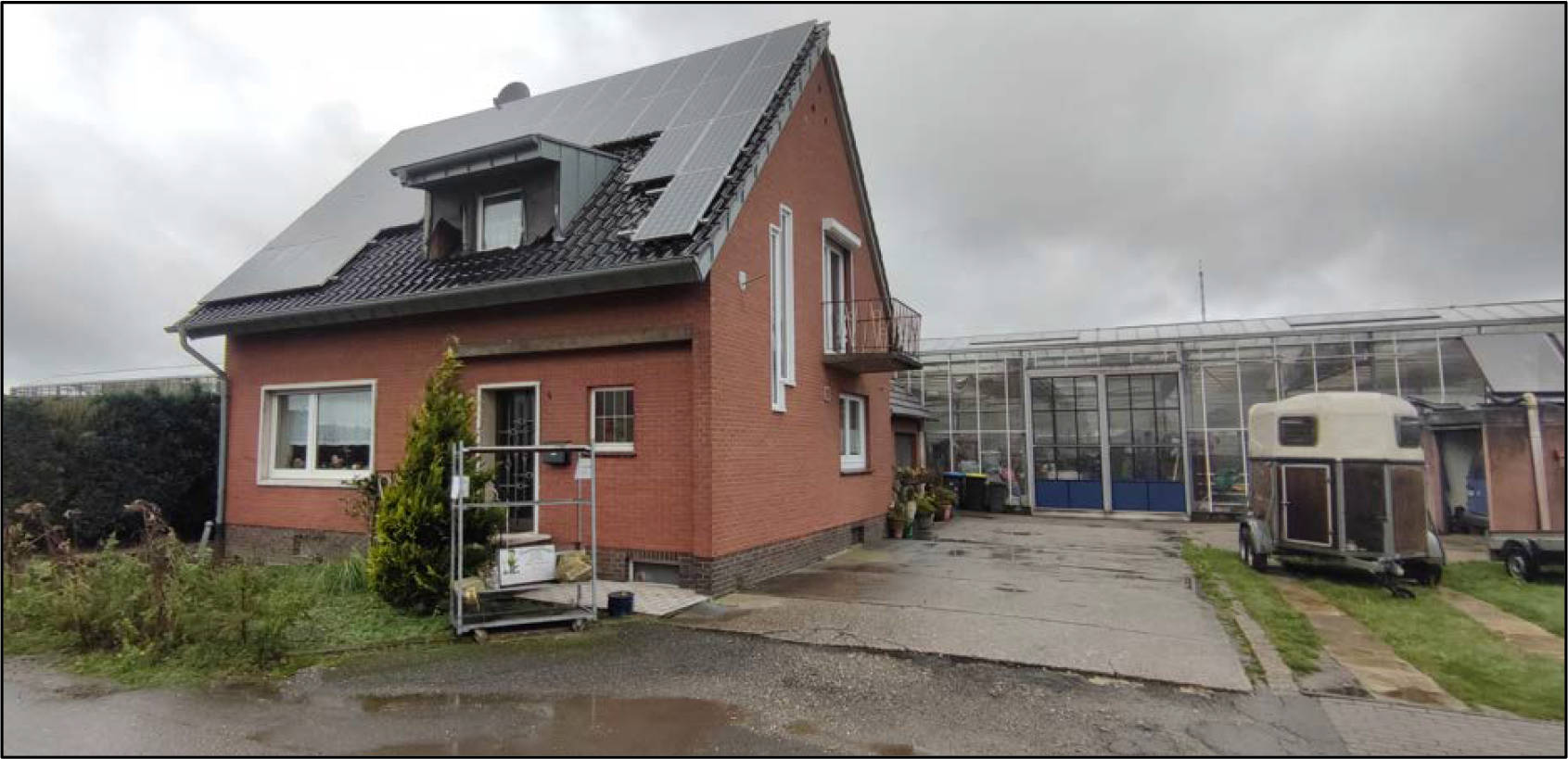 Garage, Einfamilienhaus, landwirtschaftlich genutztes Grundstück in Gester Weg 4 und In der Krummen Laer, 46487 Wesel, Büderich - Bild 2