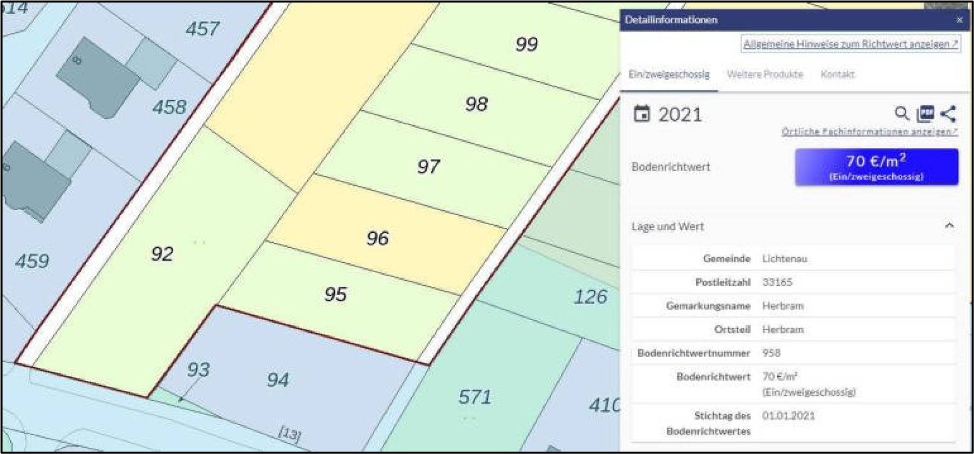land- und forstwirtschaftlich genutztes Grundstück in Rückefeldshöfe, 33165 Lichtenau, Herbram - Bild 2