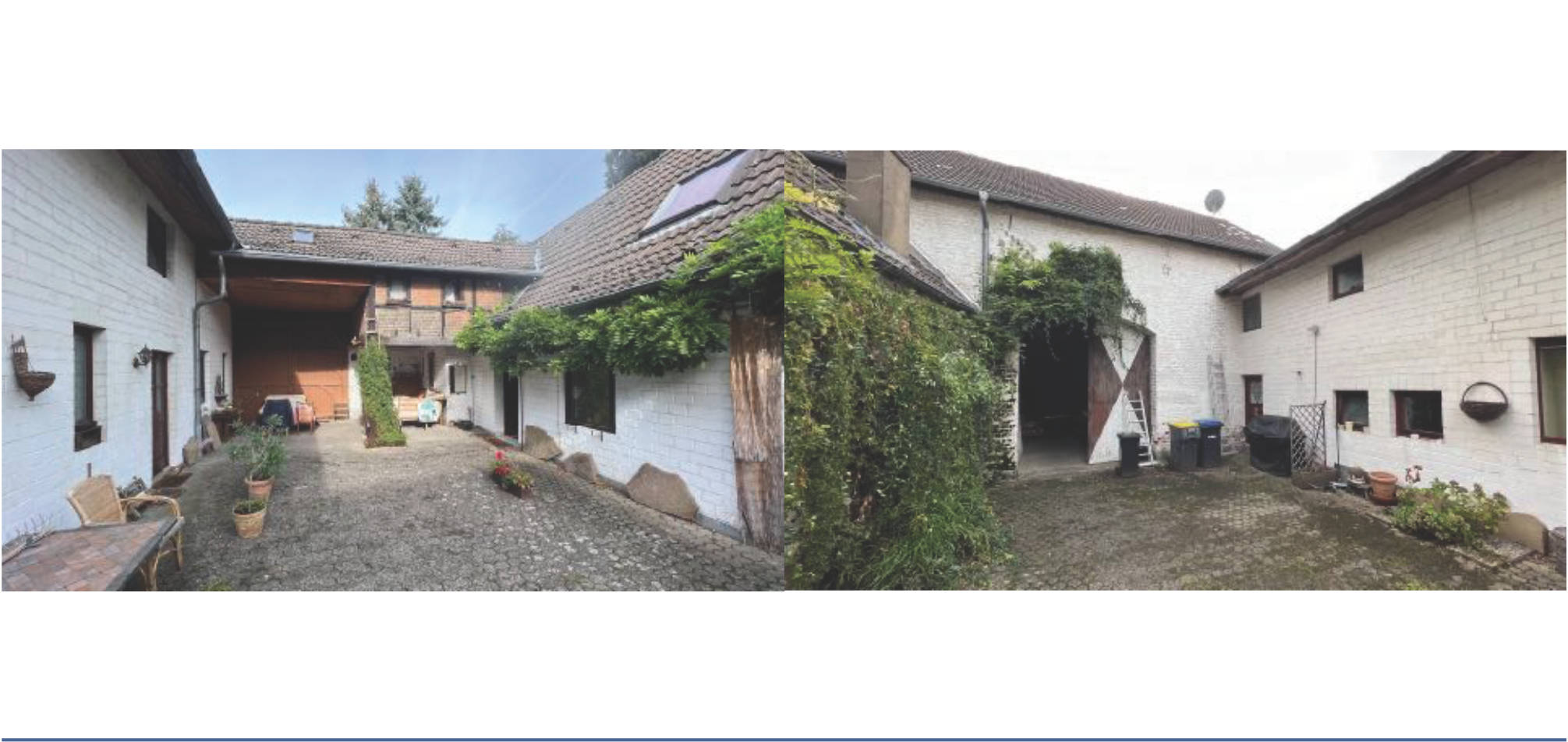 Wohnobjekt historischen Ursprungs mit angrenzender Scheune (vermutlich aus einer ehemaligen Hofstelle entstanden) in August-Münker-Straße 9, 41515 Grevenbroich, Allrath