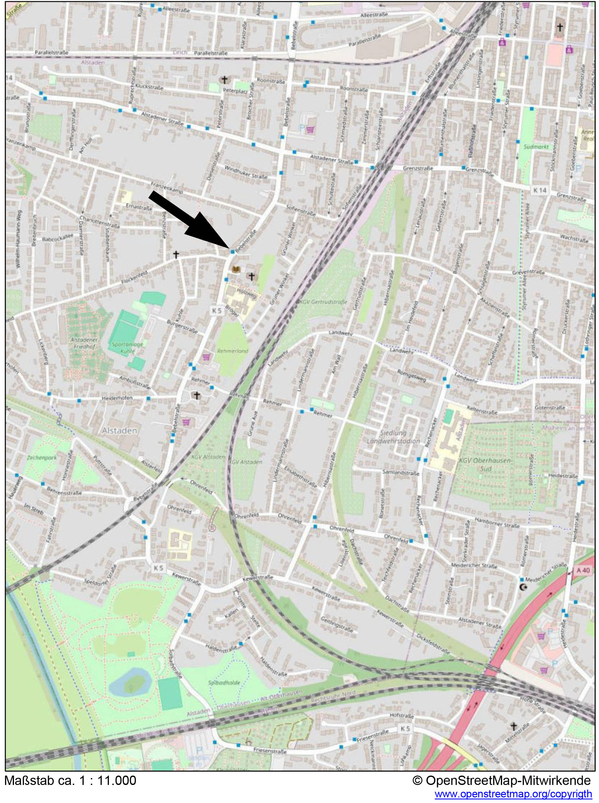 nordrheinwestpfalen 0017K0033/2024 Bebelstraße 171 und Bebelstraße, 46049 Oberhausen, Alstaden 23