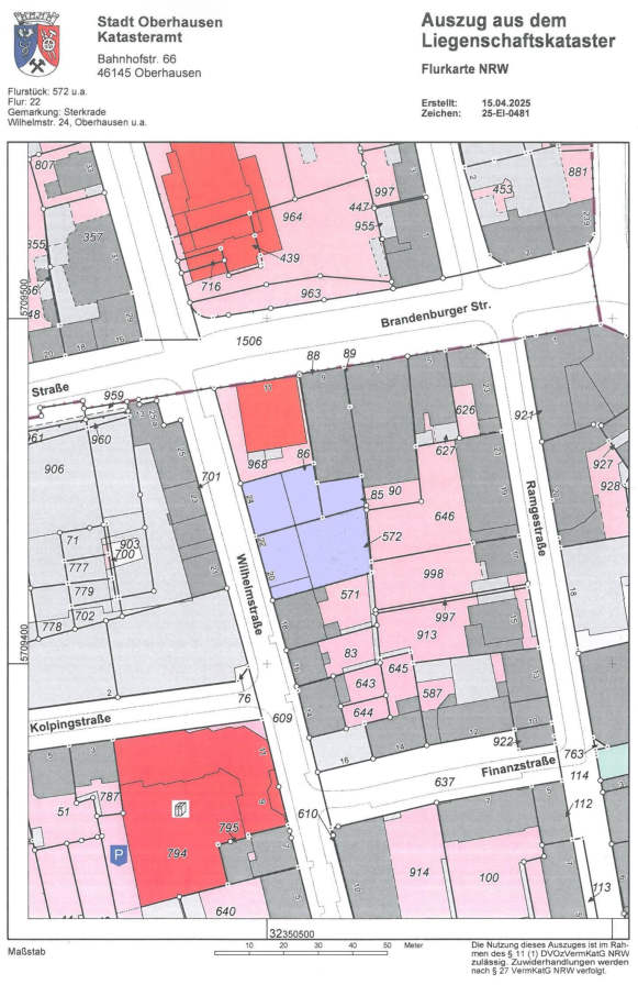 nordrheinwestpfalen 0017 K 0066/2024 Wilhelmstraße 20, 22, 24, 46145 Oberhausen 33