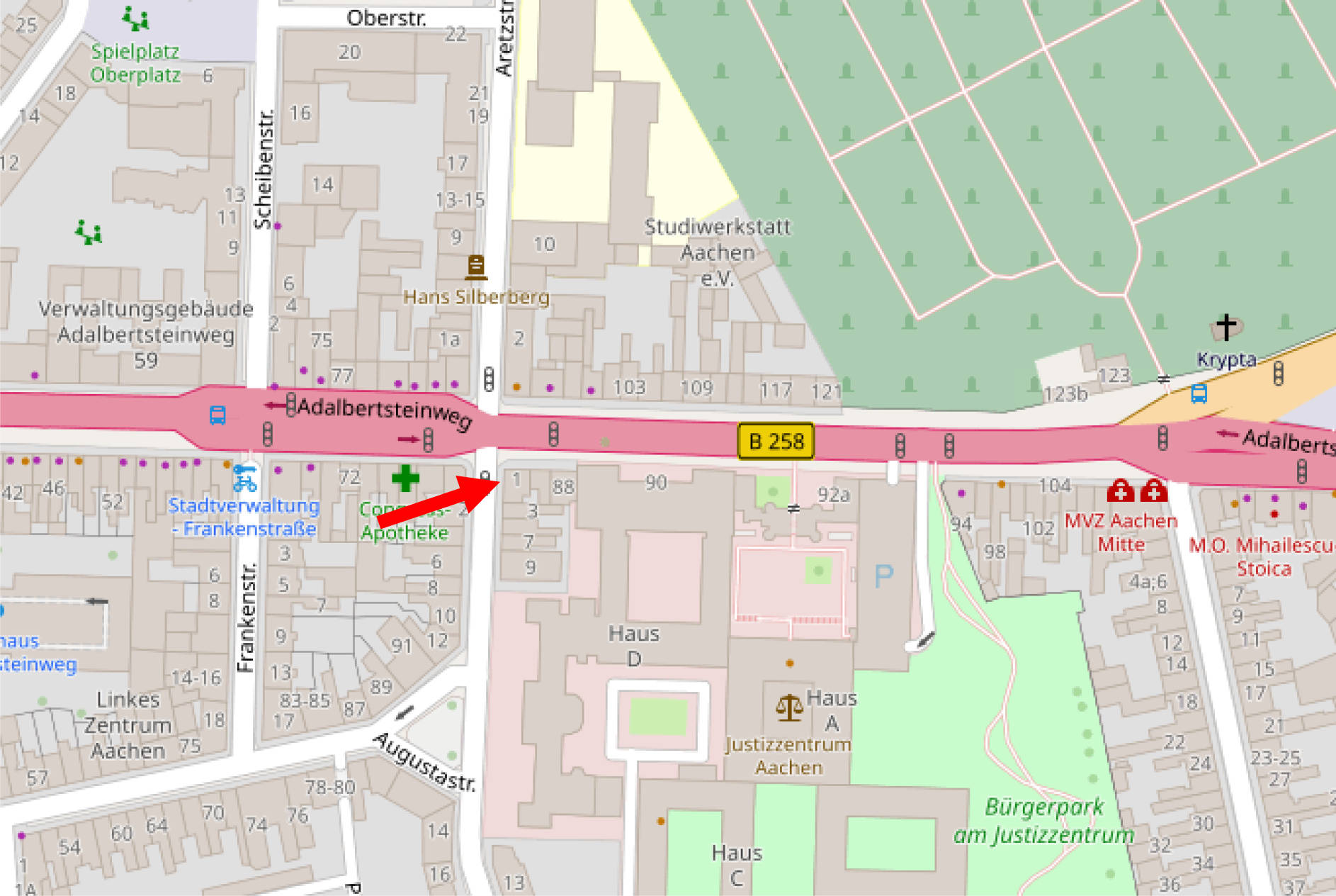nordrheinwestpfalen 0018 K 0084/2023 Kongressstr. 1/Adalbertsteinweg 84, 00000 15