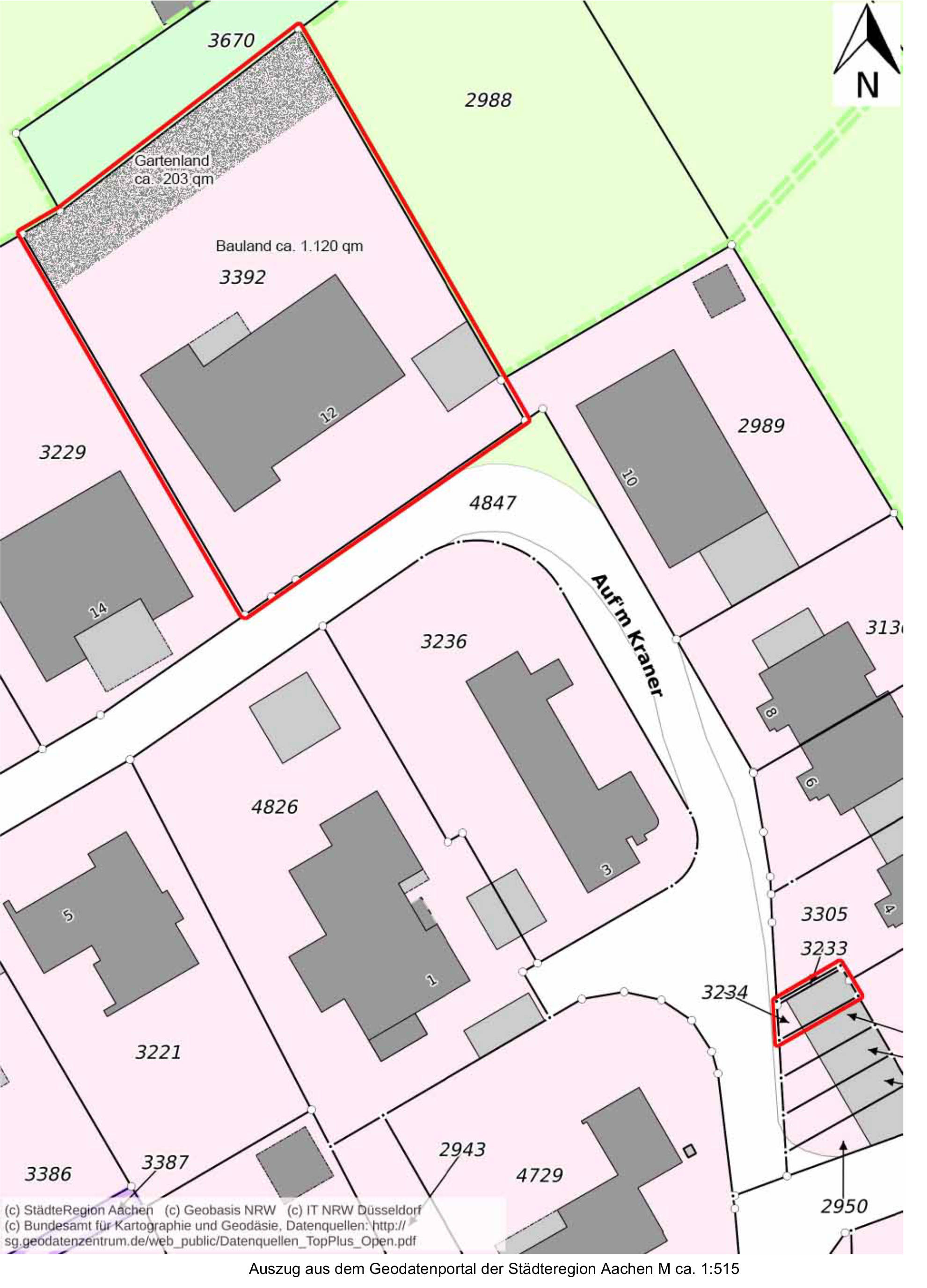 nordrheinwestpfalen 0018 K 0108/2021 Auf´m Kraner 12 u. a., 52134 Herzogenrath, Kohlscheid 17