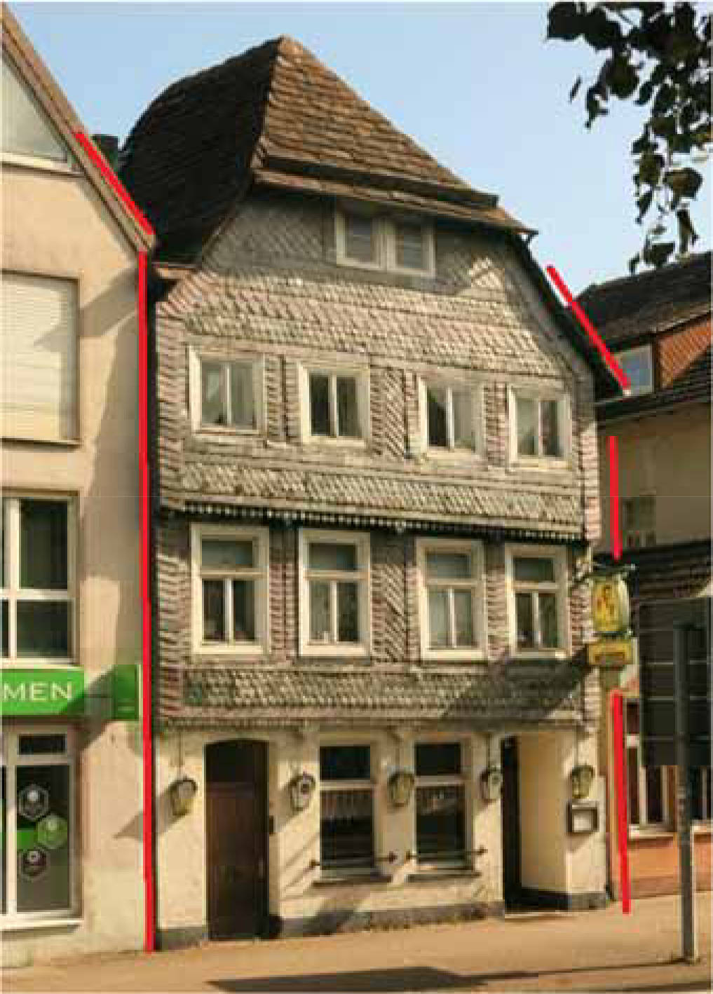 Wohn- und Geschäftshaus (Gastronomie) in Westerbachstraße 44, 37671 Höxter, Höxter