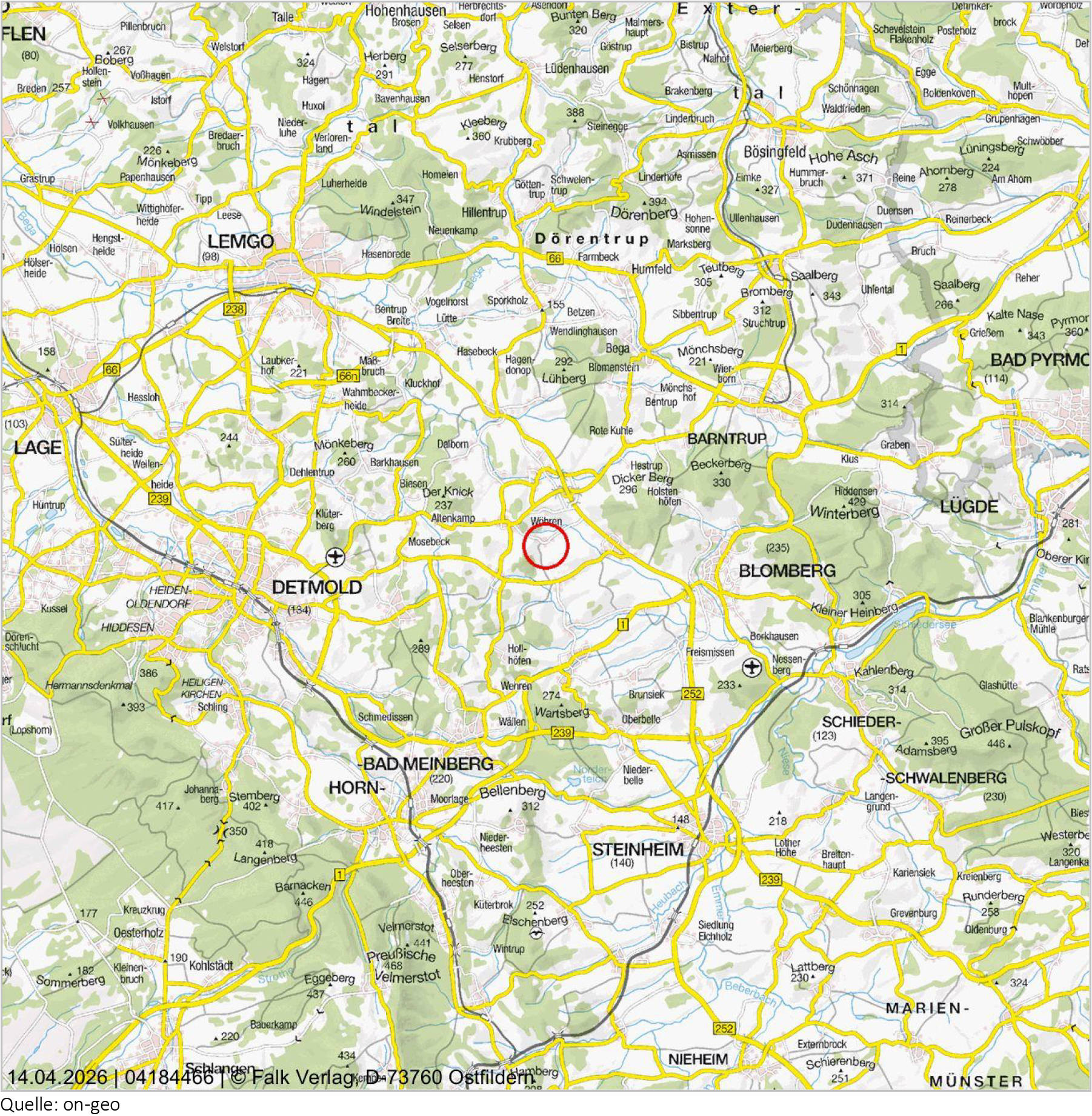 nordrheinwestpfalen 0021 K 0010/2025 Talstraße 52, 32825 Blomberg, Mossenberg-Wöhren 16
