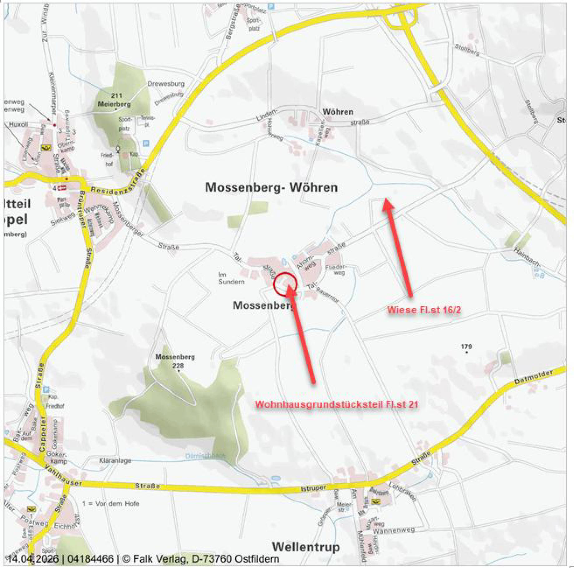 nordrheinwestpfalen 0021 K 0010/2025 Talstraße 52, 32825 Blomberg, Mossenberg-Wöhren 14