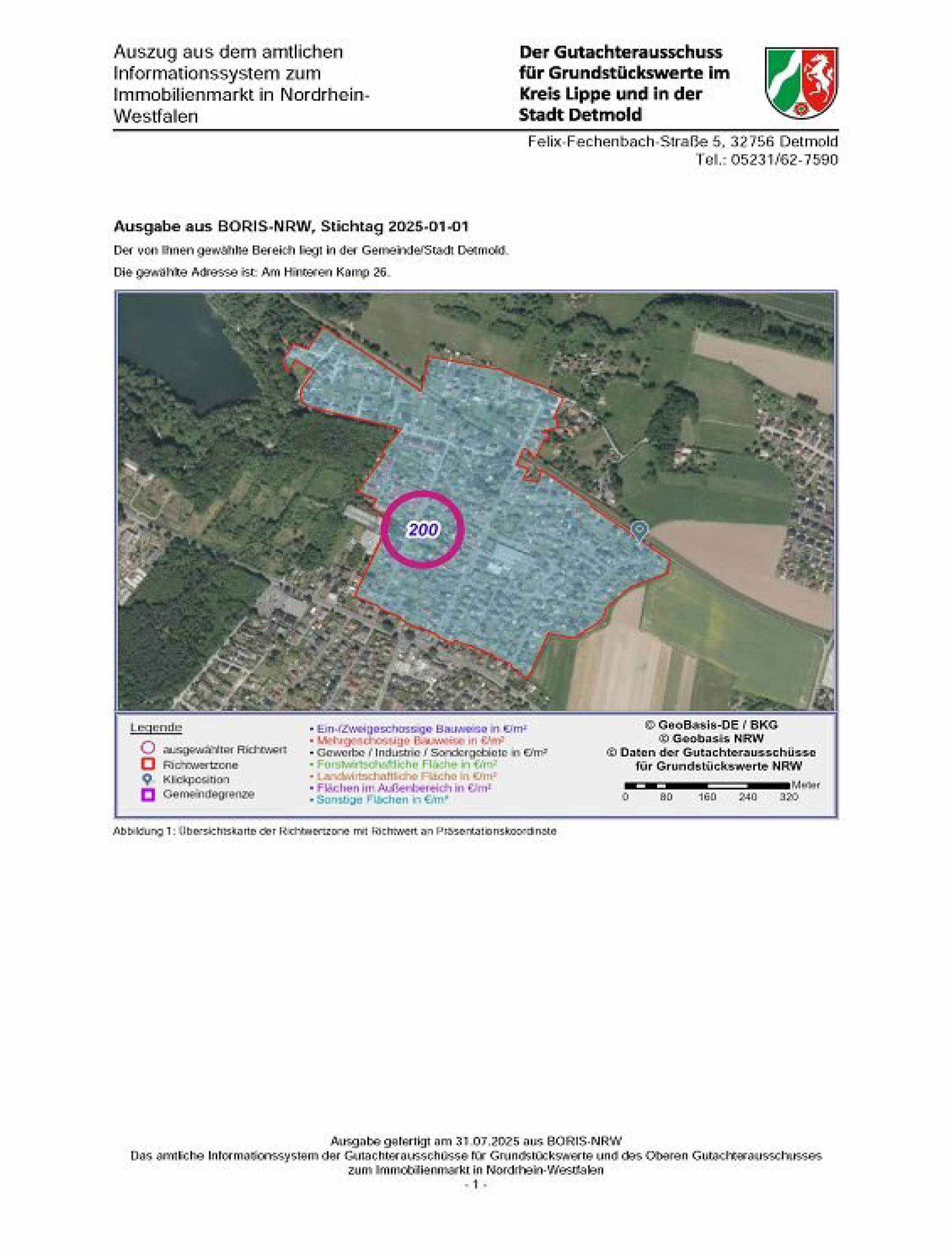 nordrheinwestpfalen 0021 K 0029/2025 Am Hinteren Kamp 26, 32758 Detmold 17