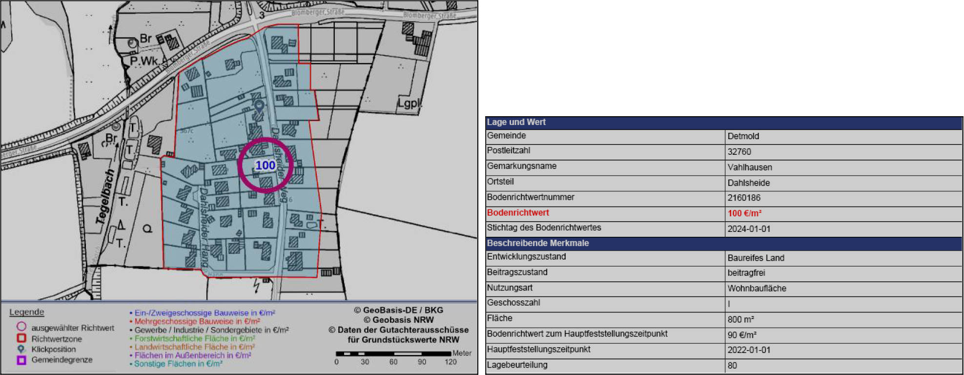 nordrheinwestpfalen 0021 K 0033/2024 Dahlsheider Weg 7, 9, 32760 Detmold, Vahlhausen 22
