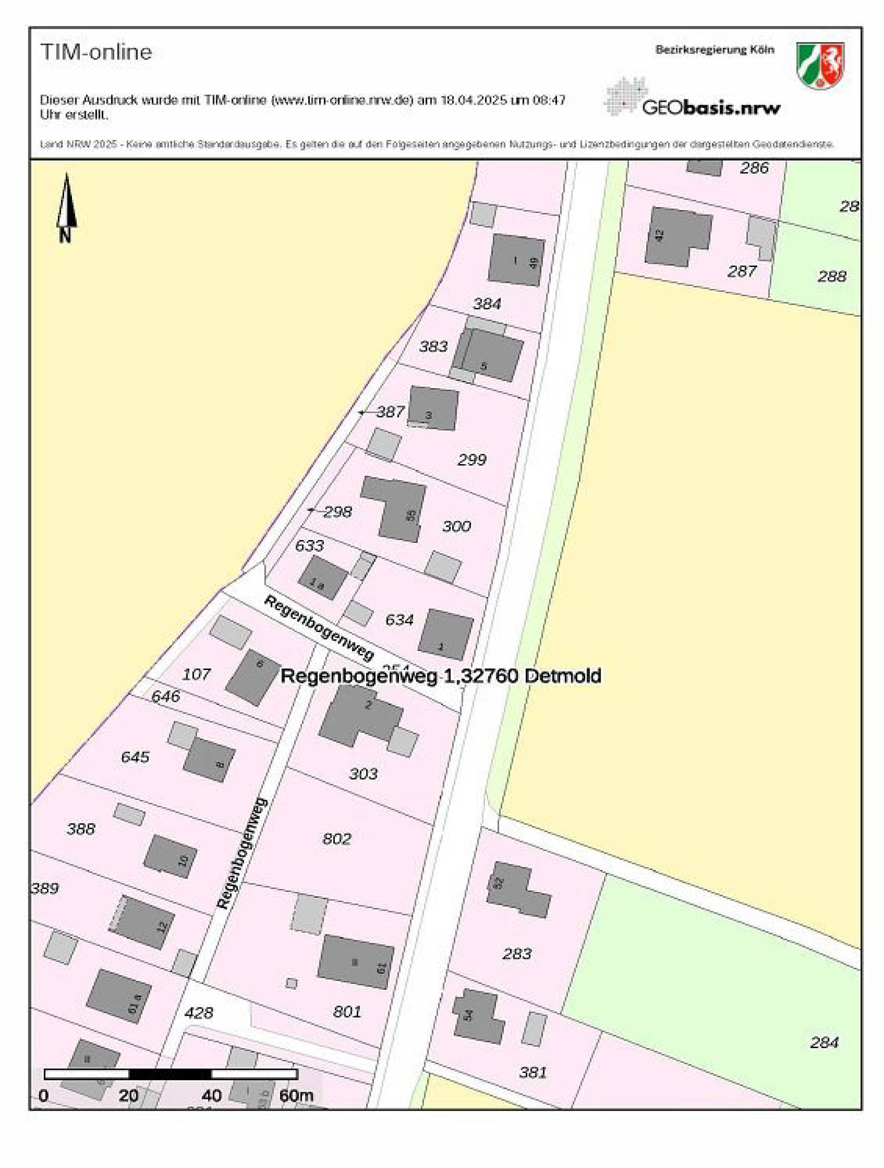 nordrheinwestpfalen 0021 K 0049/2024 Regenbogenweg 1, 32760 Detmold, Leistrup-Meiersfeld 20