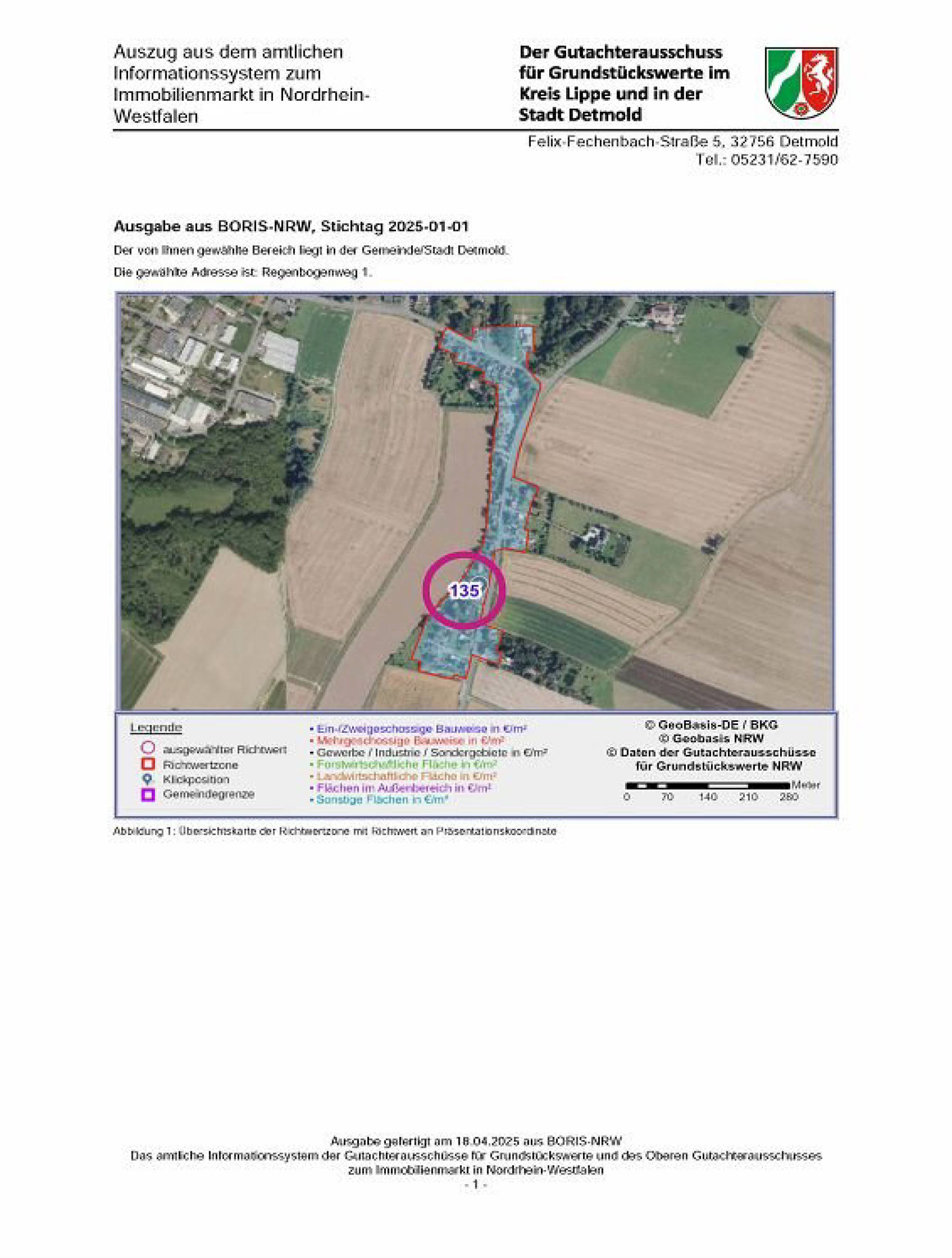 nordrheinwestpfalen 0021 K 0049/2024 Regenbogenweg 1, 32760 Detmold, Leistrup-Meiersfeld 21