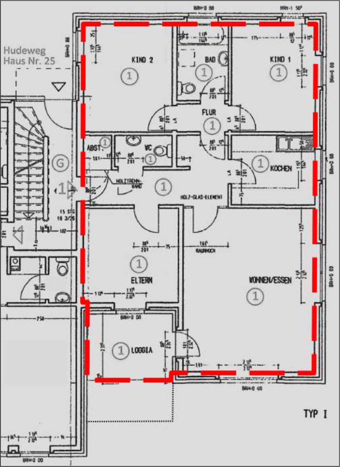 Kfz-Stellplatz, Eigentumswohnung (3 bis 4 Zimmer) in Hudeweg 25, 32791 Lage, Hardissen - Bild 3