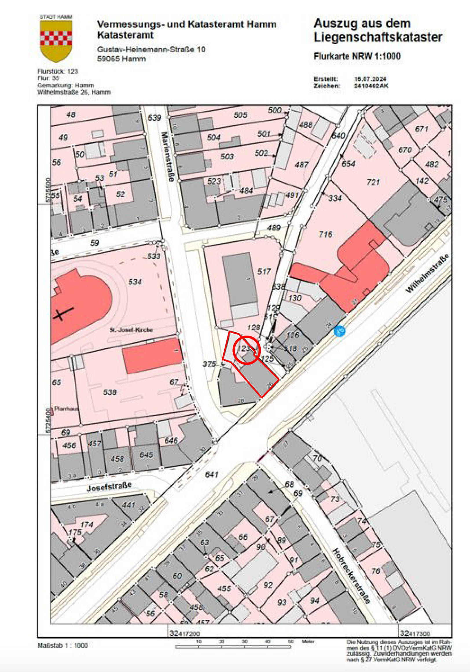 nordrheinwestpfalen 0022 K 0013/2024 Wilhelmstraße 26, 59067 Hamm 18