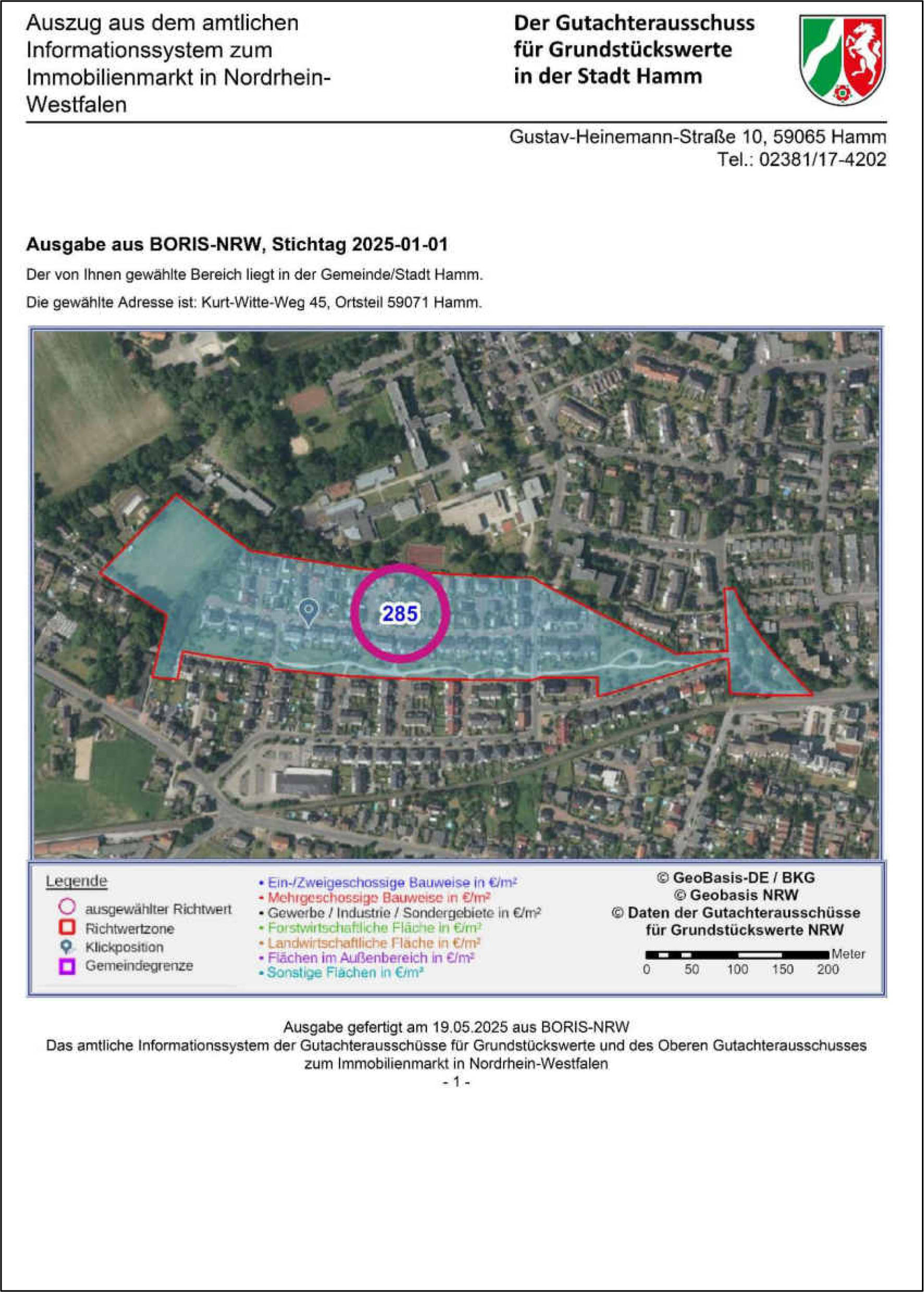 nordrheinwestpfalen 0022 K 0013/2025 Kurt-Witte-Weg 45, 59071 Hamm 16