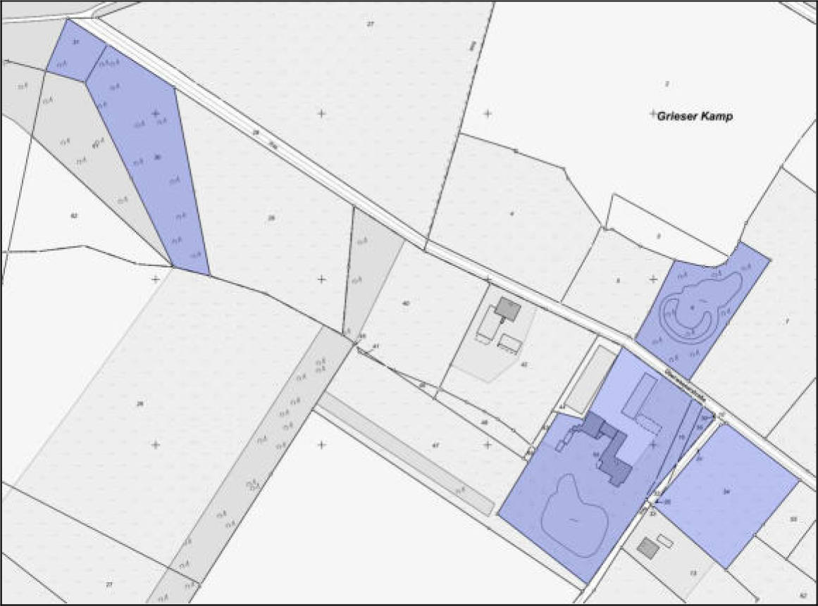 Wohnhaus, Anbau, Garage, Lager, offene Halle, Landwirtschaftsflächen in Überwasserstraße 13, 59379 Selm, Bork