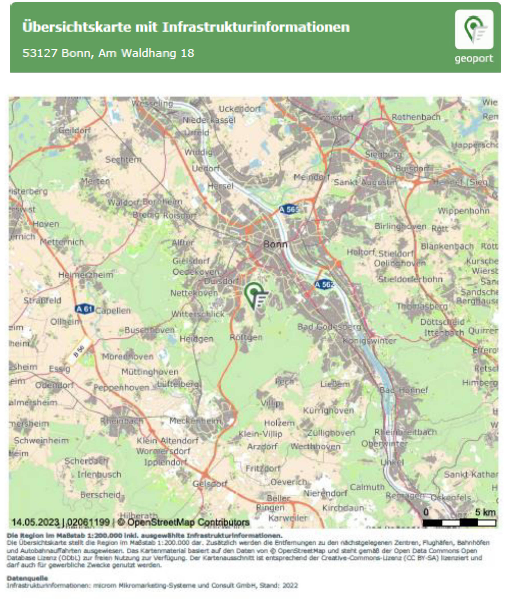nordrheinwestpfalen 0023 K 0039/2022 Waldstrasse 18, 64237 Bonn, Ippendorf´rf 6