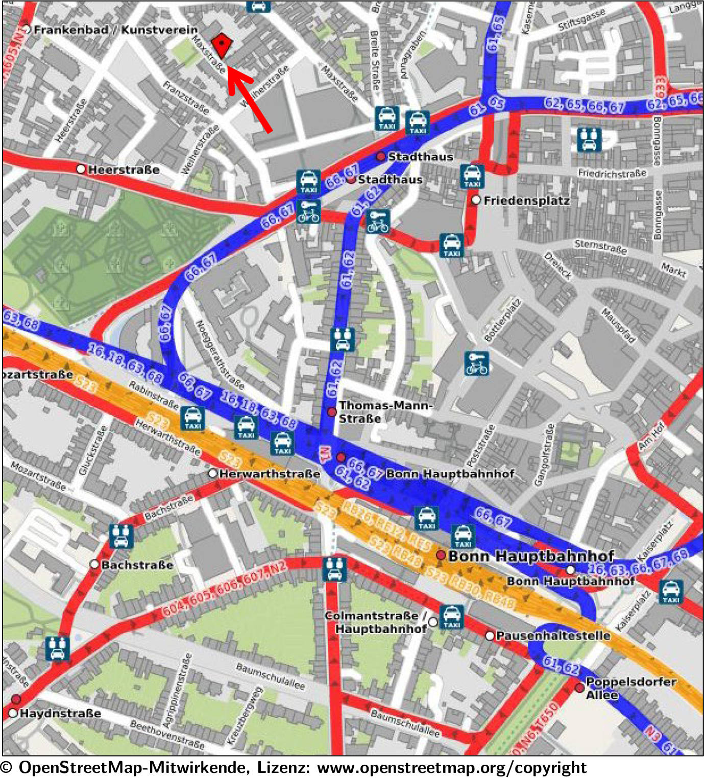 nordrheinwestpfalen 0023 K 0070/2023 Maxstraße 15, 53111 Bonn, Nordstadt 15