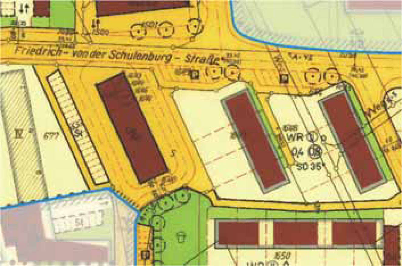 Reihenhaus, Garagen in Friedrich von der Schulenburgstr. 1 a, Erich-Klausener-Str., 41466 Neuss