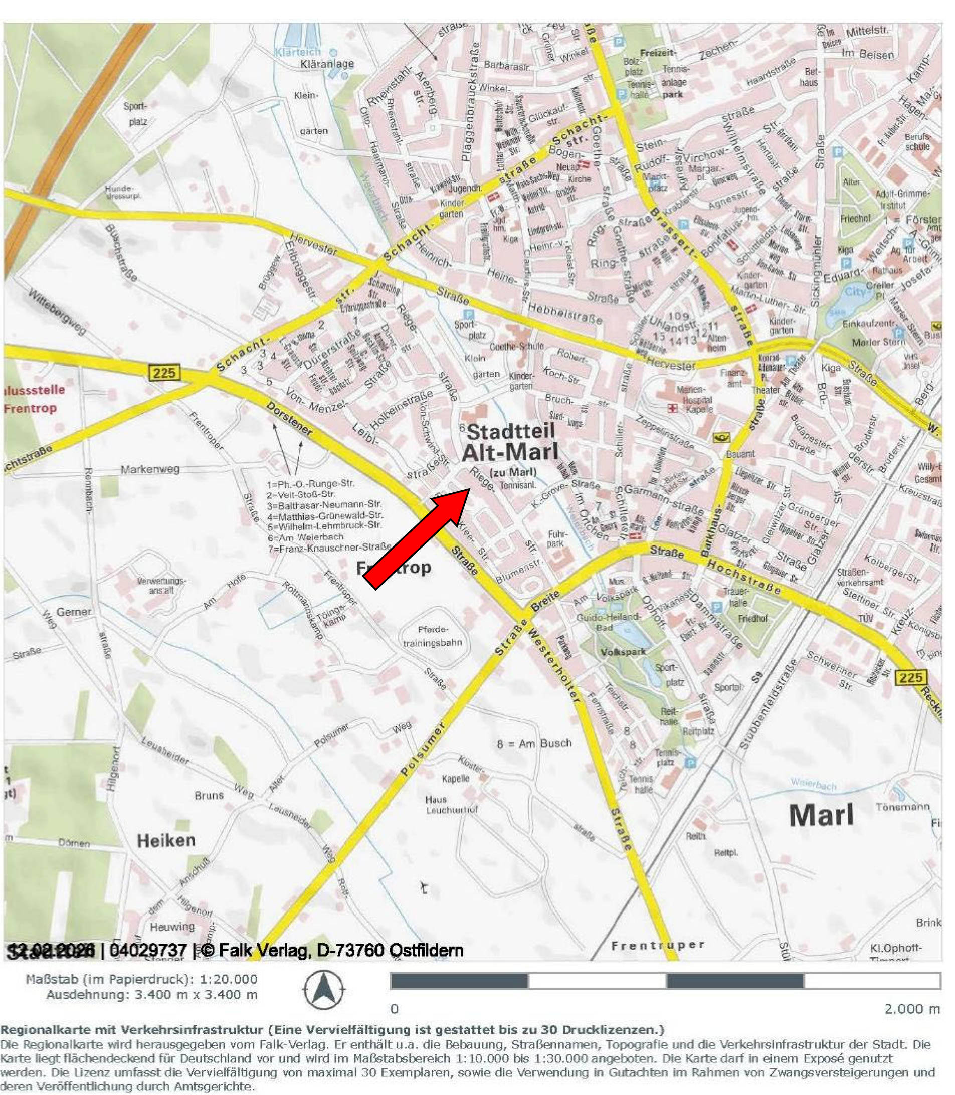 nordrheinwestpfalen 0032 K 0023/2025 Käthe-Kollwitz-Straße 20, 45768 Marl, Alt-Marl 14