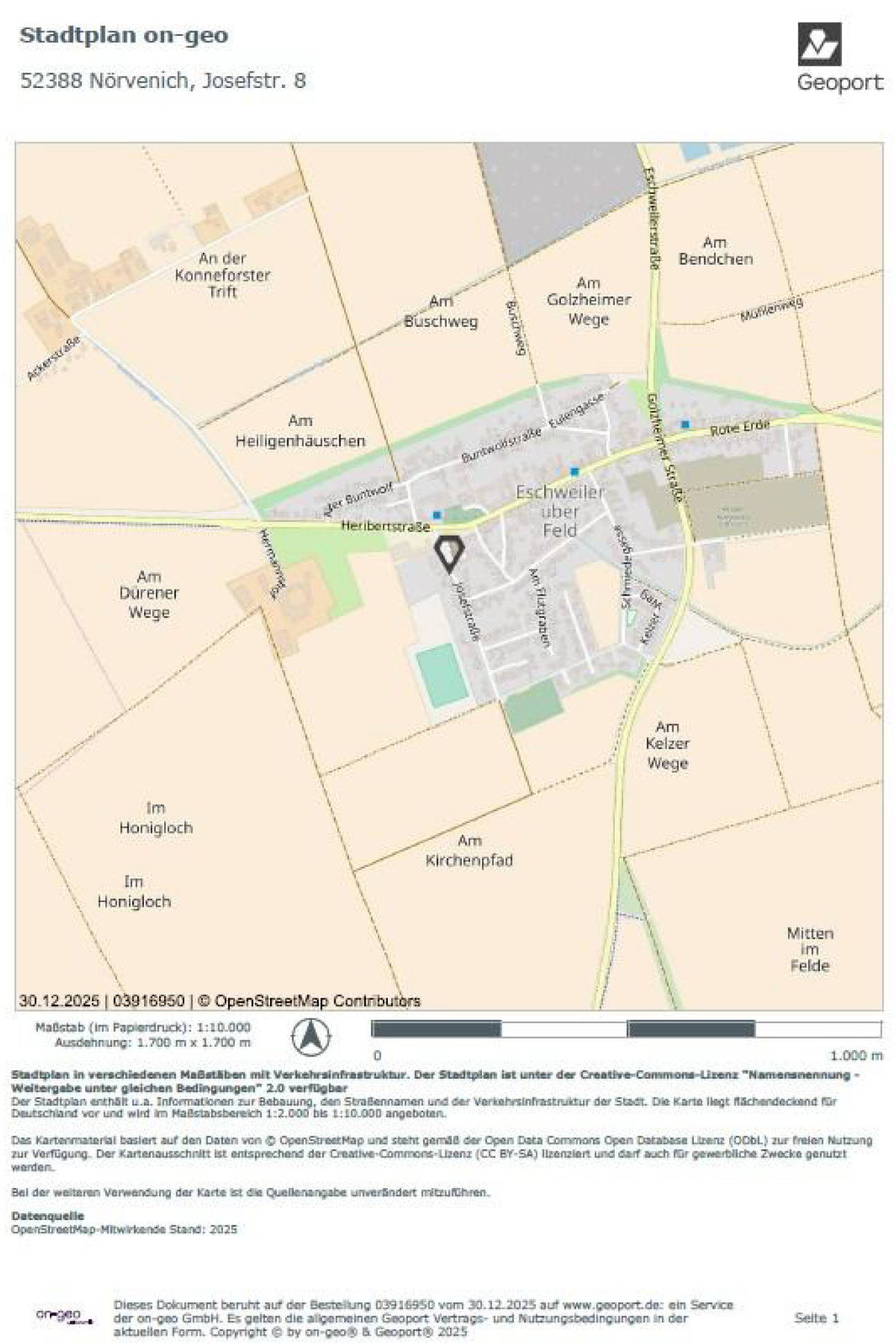 nordrheinwestpfalen 0033 K 0042/2025 Josefstraße 8, 52388 Nörvenich, Eschweiler über Feld 17