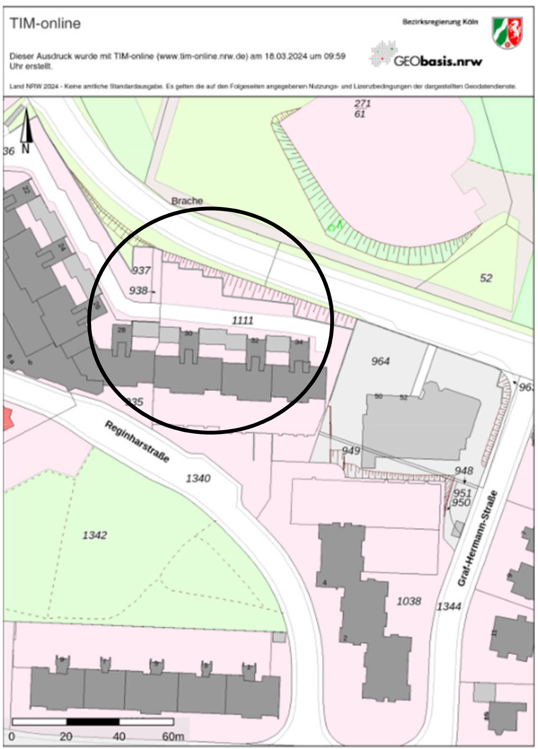 Kfz-Stellplatz, Eigentumswohnung (1 bis 2 Zimmer) in Reginharstraße 30, 32, 34, 51429 Bergisch Gladbach, Bensberg - Bild 5