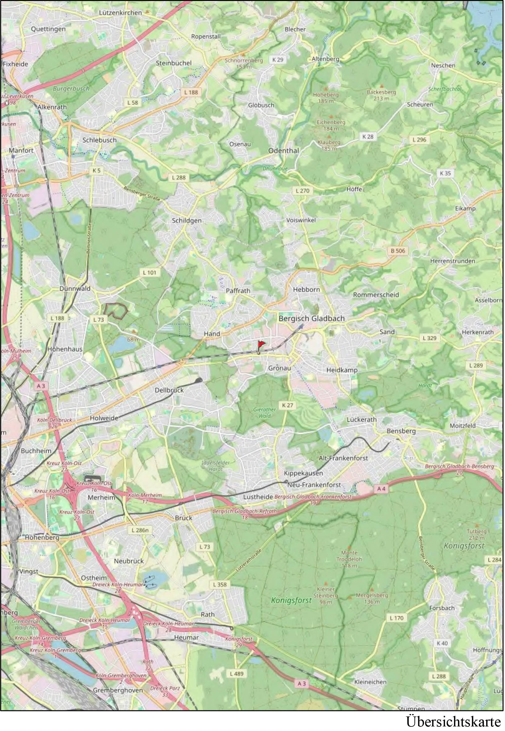 nordrheinwestpfalen 0034 K 0045/2025 Mülheimer Straße 125, 51469 Bergisch Gladbach, Gronau 34