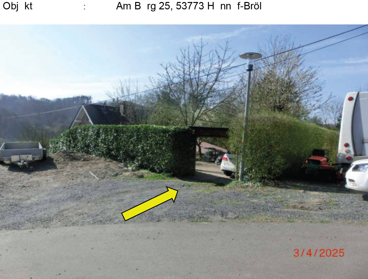 nordrheinwestpfalen 0042 K 0011/2025 Am Berg 25, 53773 Hennef, Bröl 10