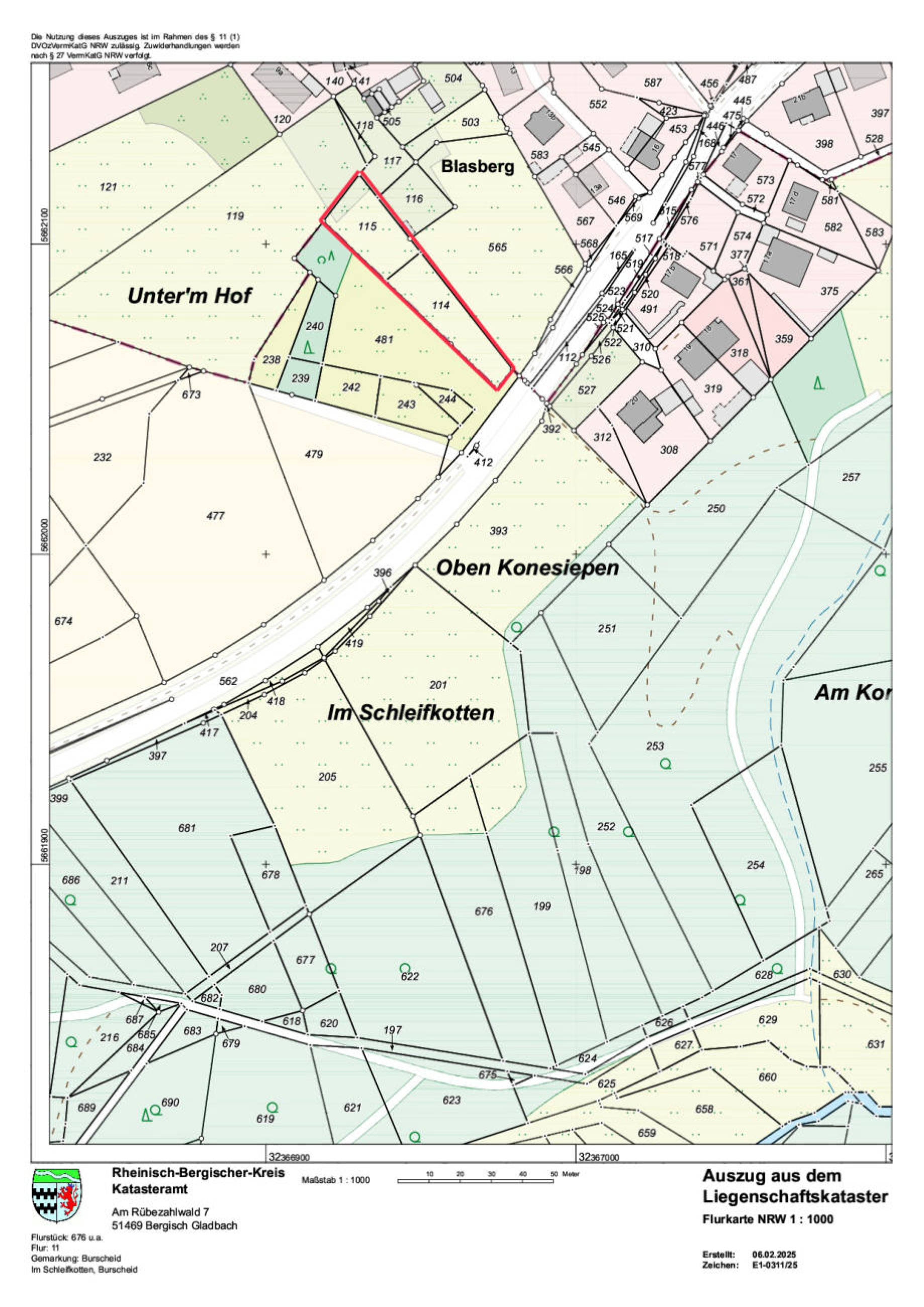 land- und forstwirtschaftlich genutztes Grundstück, land- und forstwirtschaftlich genutztes Grundstück in Blasberg, 51399 Burscheid - Bild 5