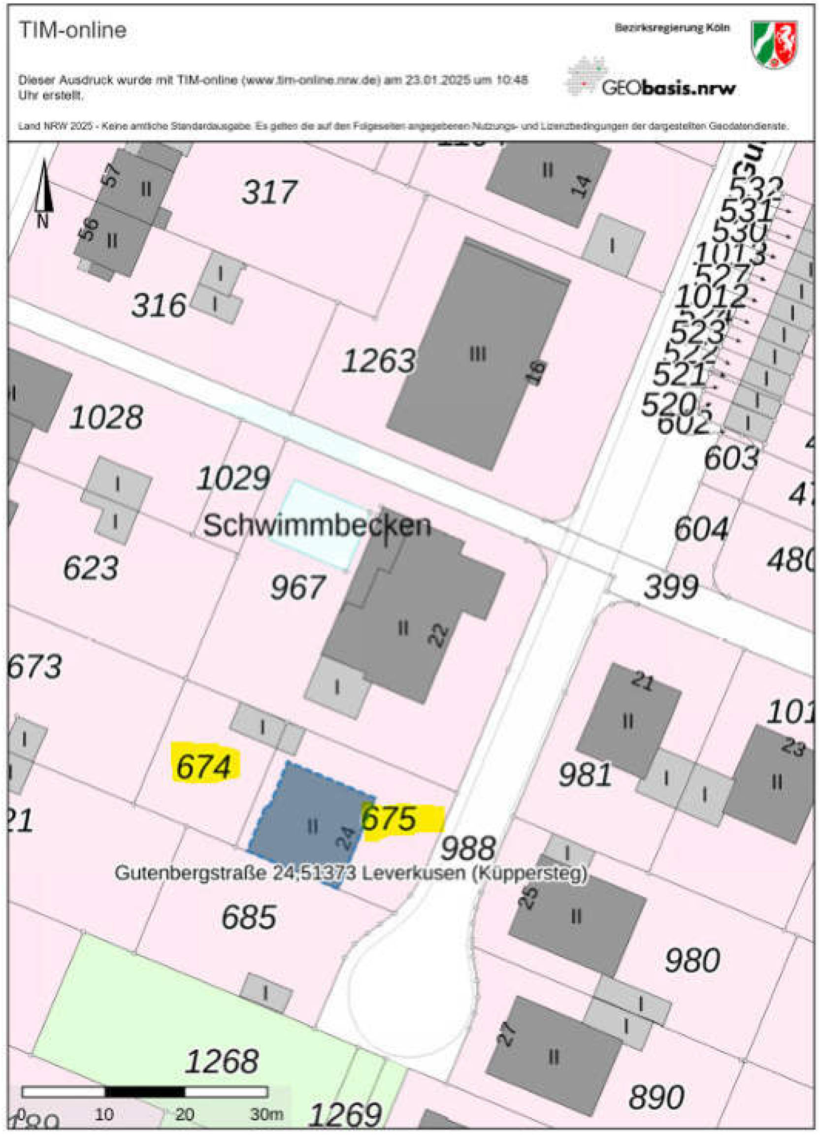 nordrheinwestpfalen 0042 K 0049/2024 Gutenbergstraße 24, 51373 Leverkusen, Bürrig 16