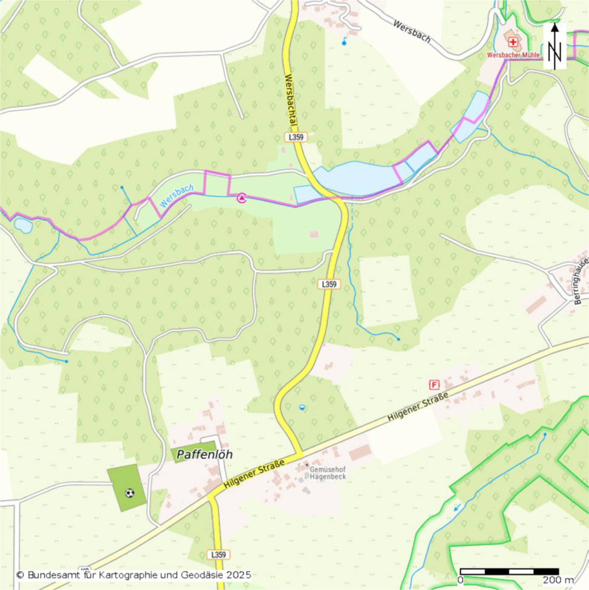 land- und forstwirtschaftlich genutztes Grundstück in Am Waldbeerenberg, 51399 Burscheid, Paffenlöh