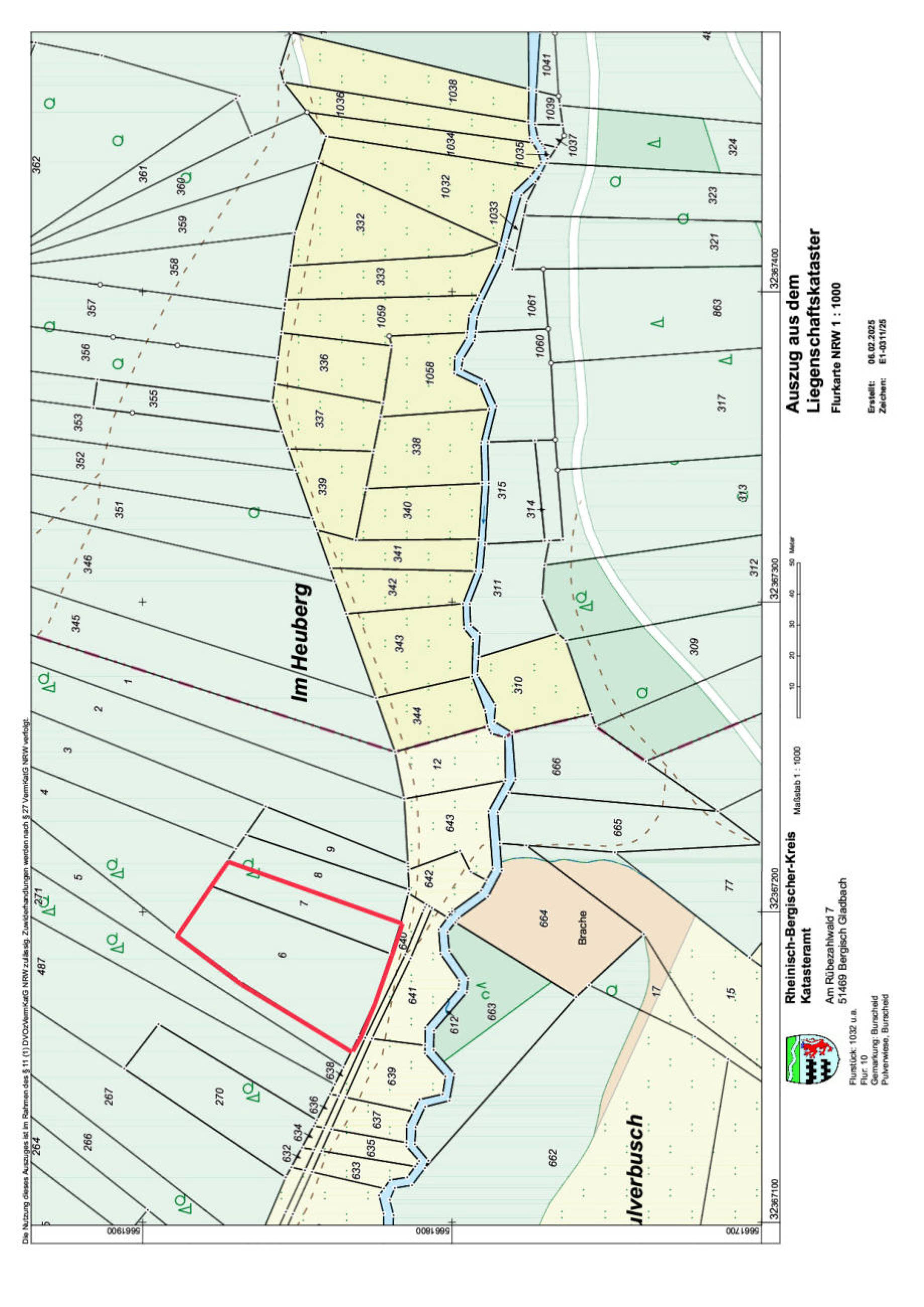 land- und forstwirtschaftlich genutztes Grundstück, land- und forstwirtschaftlich genutztes Grundstück in Am Konensiepen, 51399 Burscheid, Blasberg - Bild 3