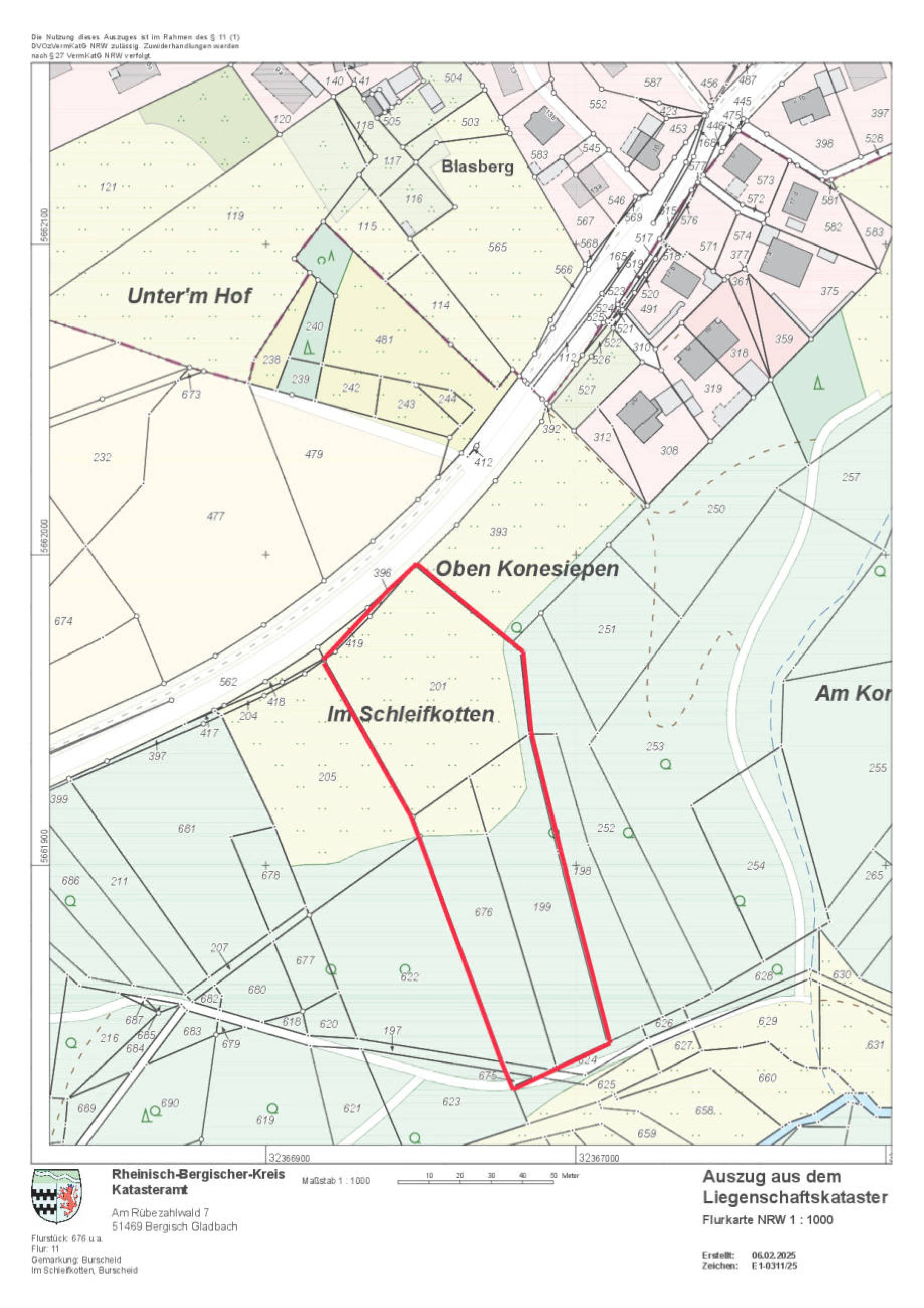 land- und forstwirtschaftlich genutztes Grundstück, land- und forstwirtschaftlich genutztes Grundstück, land- und forstwirtschaftlich genutztes Grundstück, land- und forstwirtschaftlich genutztes Grundstück in Im Schleifkotten, 51399 Burscheid - Bild 4