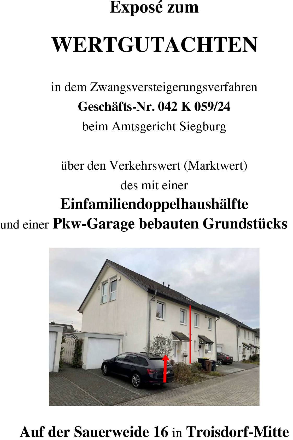 Einfamilienhaus, Doppelhaushälfte in Auf der Sauerweide 16, 53840 Troisdorf, Mitte