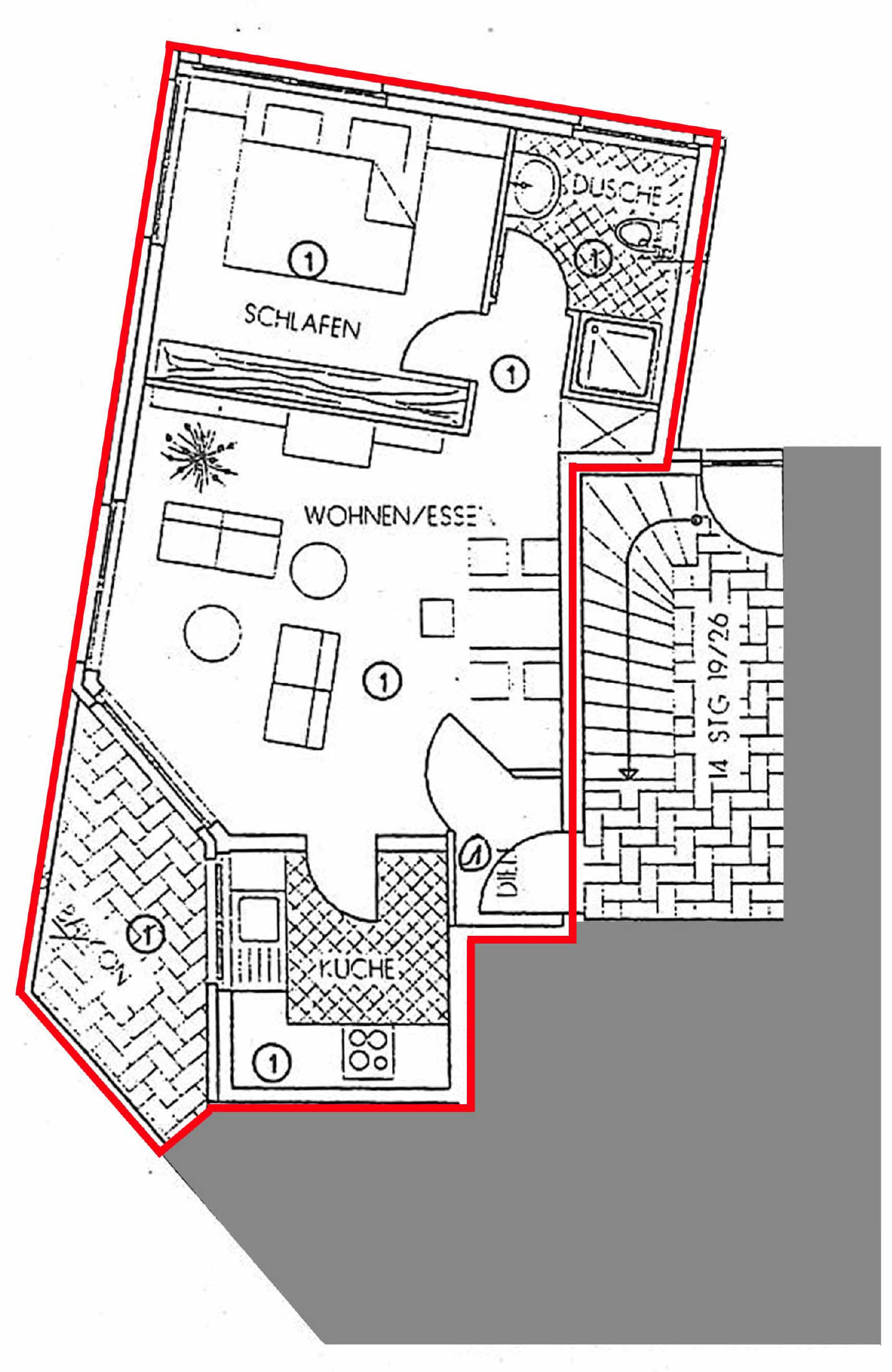 Eigentumswohnung (1 bis 2 Zimmer) in Johannes-Büchner-Straße 2, 41065 Mönchengladbach - Bild 3