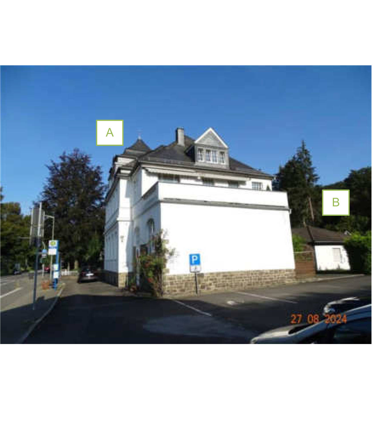 Wohn-/Geschäftshaus, Kfz-Stellplatz, Gewerbeeinheit (z.B. Laden, Büro), zusätzliches Bürogebäude eingeschossig, Denkmalschutz auf Haupthaus in Bergische Straße 50, 51766 Engelskirchen - Bild 4