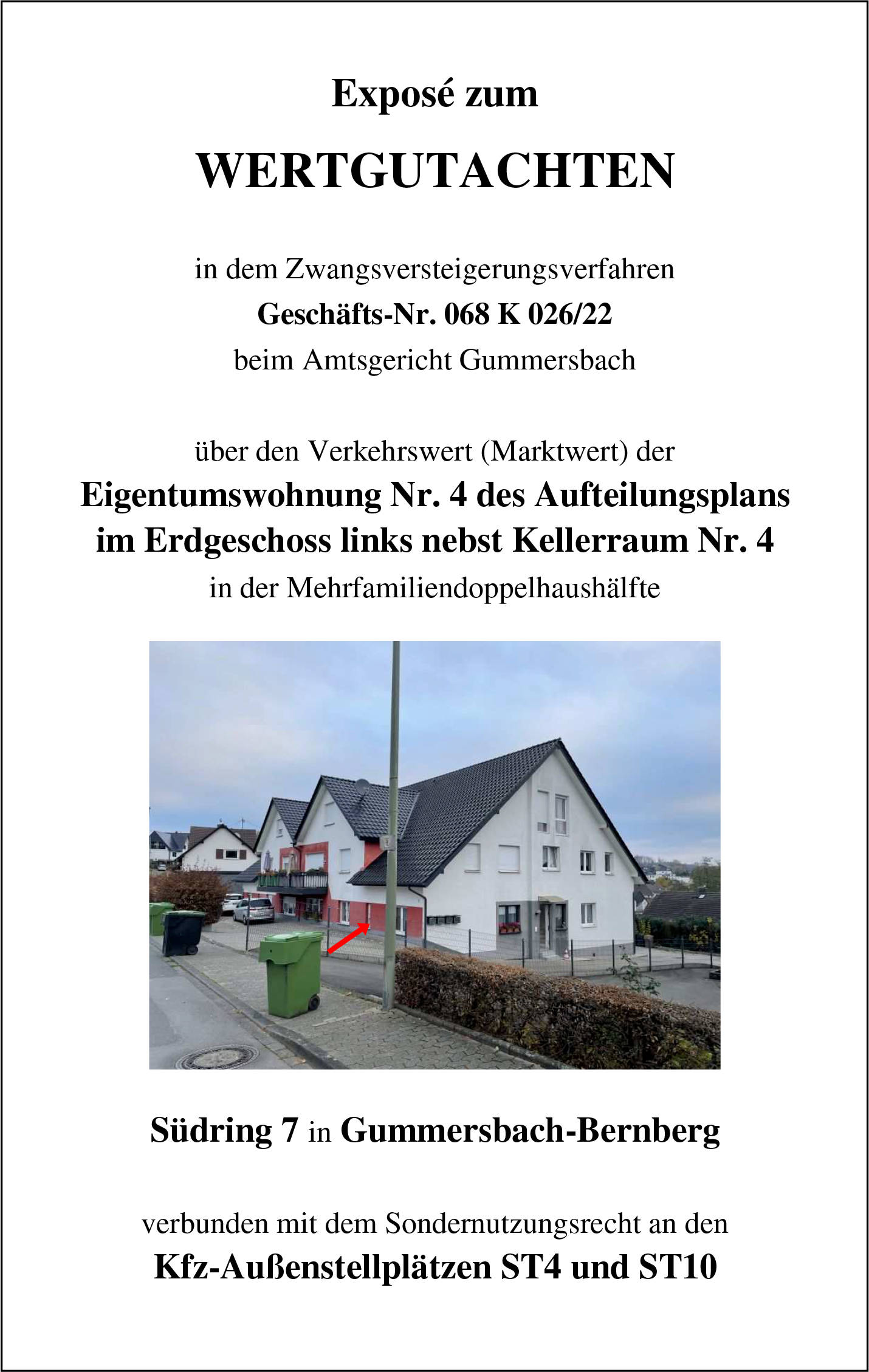 nordrheinwestpfalen 0068 K 0026/2022 Südring 7, 51647 Gummersbach, Bernberg 23