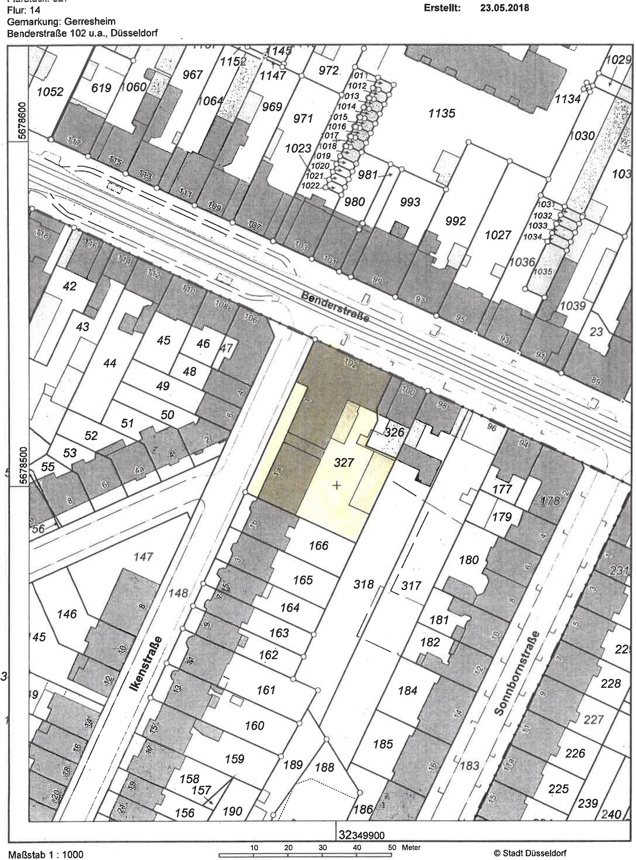 nordrheinwestpfalen 0082K0047/2022 Benderstraße 102 und Ikenstraße 1, 1a, 40625 Düsseldorf, Gerresheim 14