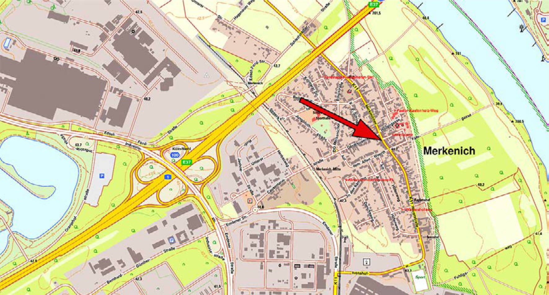 Kfz-Stellplatz, Eigentumswohnung (3 bis 4 Zimmer) in Merkenicher Hauptstr. 135, 50769 Köln, Merkenich - Bild 3
