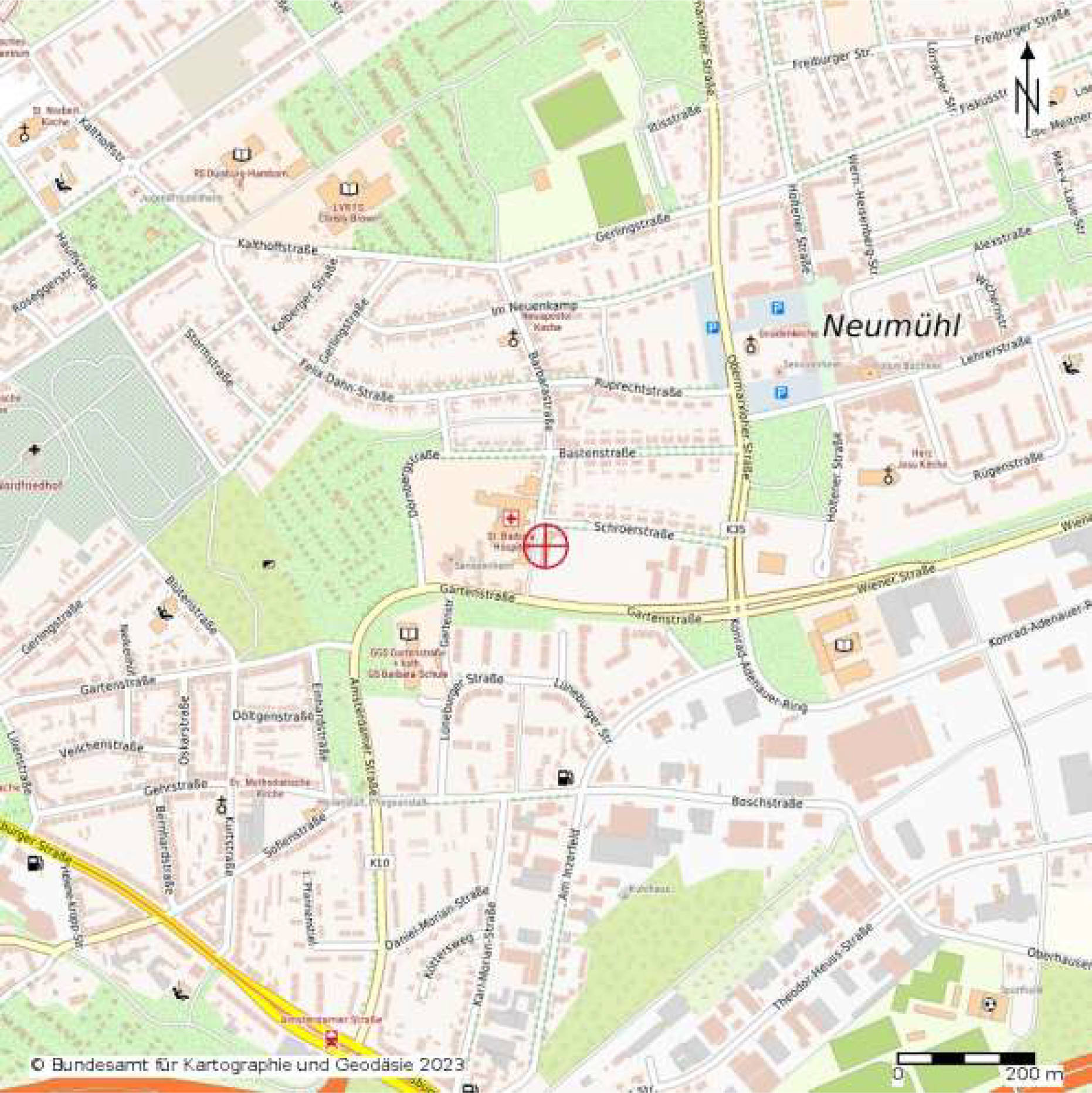 nordrheinwestpfalen 0105K0100-2023 Dörnbergstraße 4, Gartenstraße 115, Schwester Eutymia-Straße, 47167 Duisburg, Neumühl 8