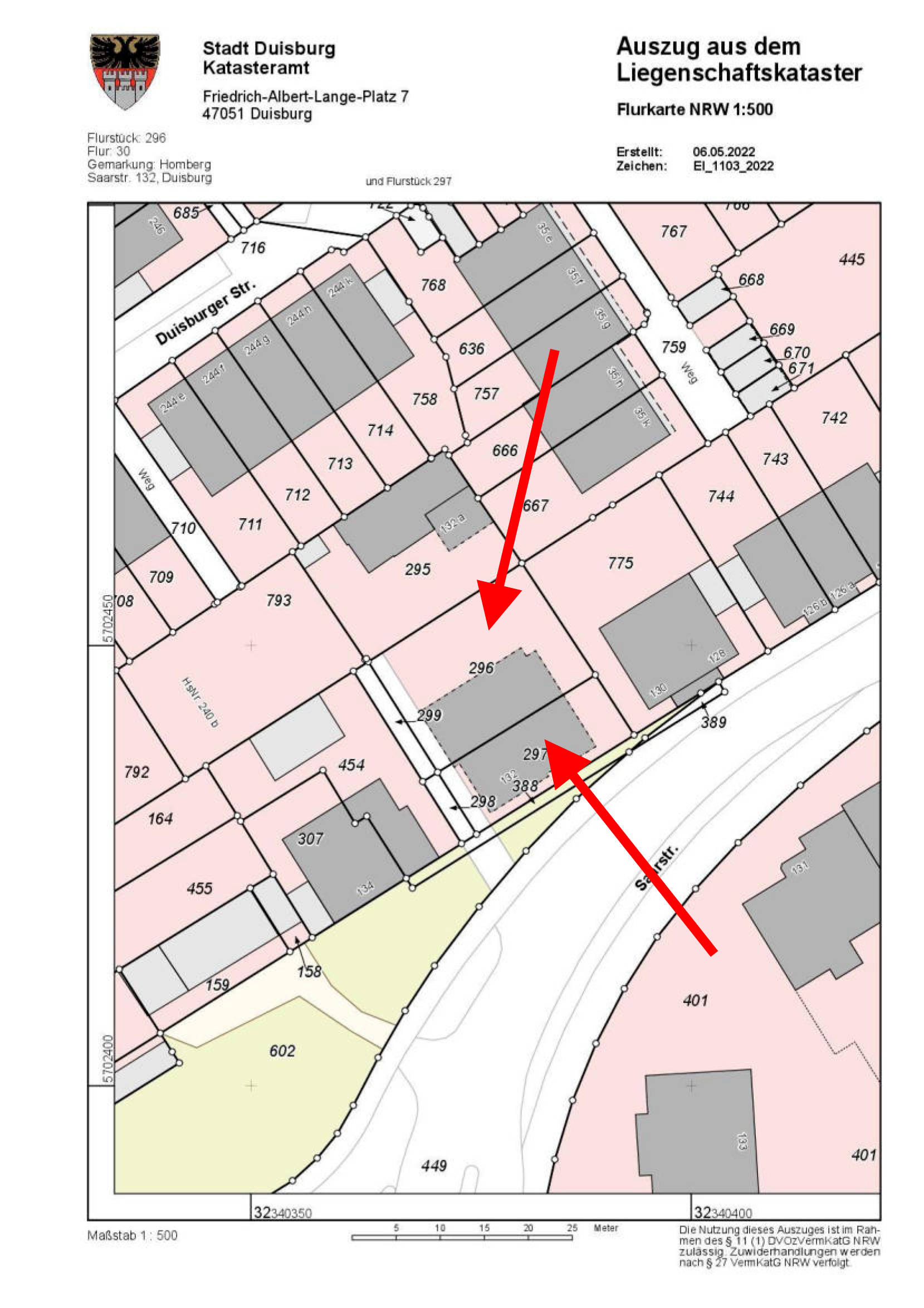 Eigentumswohnung (3 bis 4 Zimmer), Kfz-Stellplatz (Tiefgarage), Eigentumswohnung (3 bis 4 Zimmer), Eigentumswohnung (1 bis 2 Zimmer), Kfz-Stellplatz (Tiefgarage), Kfz-Stellplatz (Tiefgarage), Kfz-Stellplatz (Tiefgarage), Eigentumswohnung (3 bis 4 Zimmer) in Saarstr. 132, 47198 Duisburg, Alt-Homberg - Bild 2