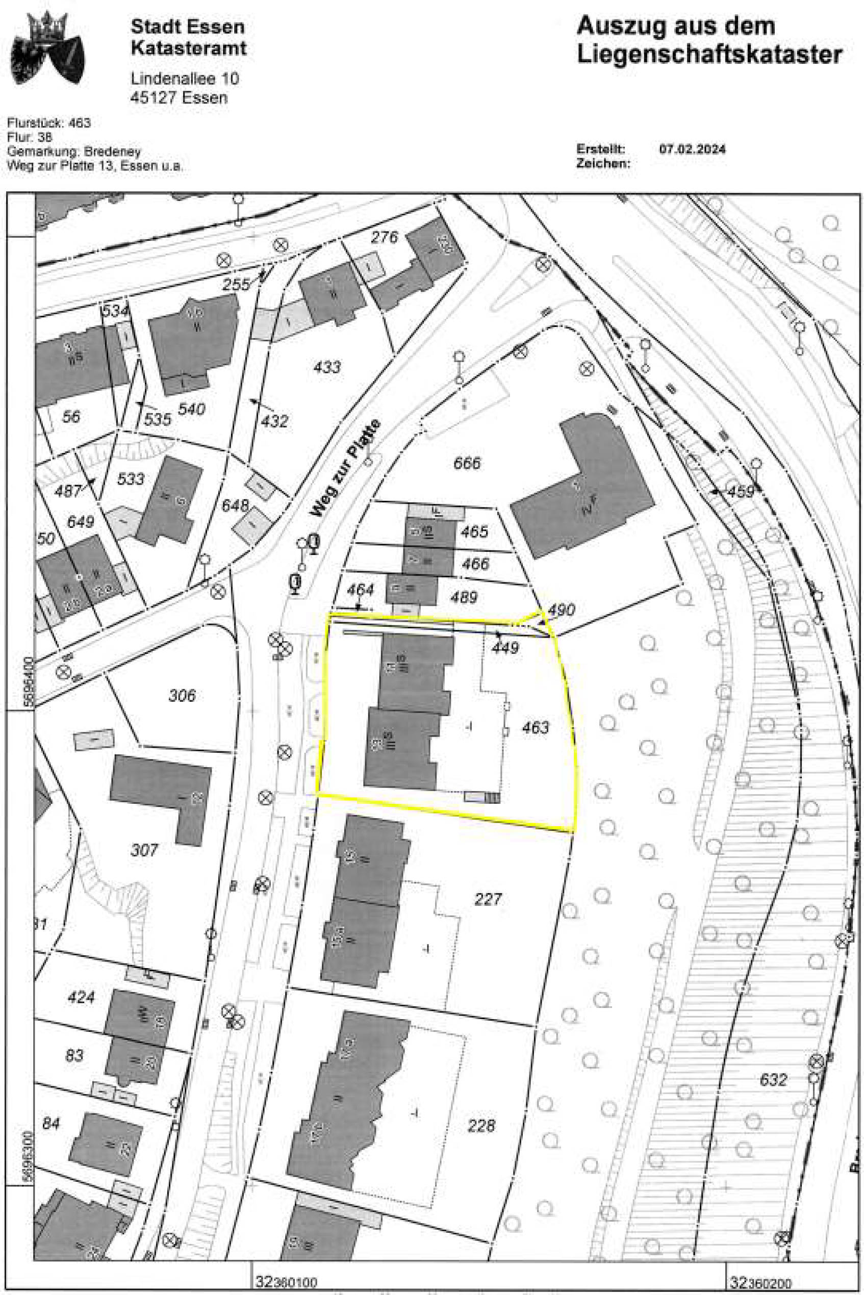 nordrheinwestpfalen 0180K0002-2025 Weg zur Platte 11, 13, 45133 Essen